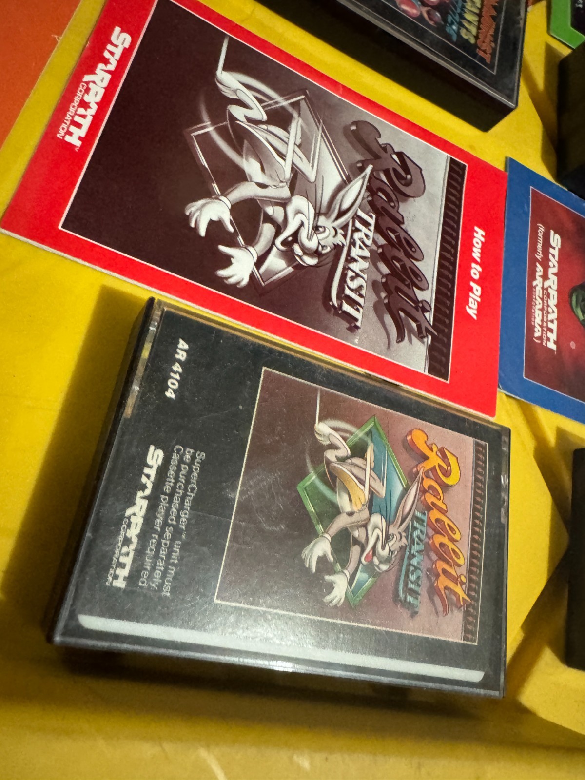 Vtg Supercharger Starpath Arcadia Atari VCS 8 Cassette Tapes Adapter Game UT