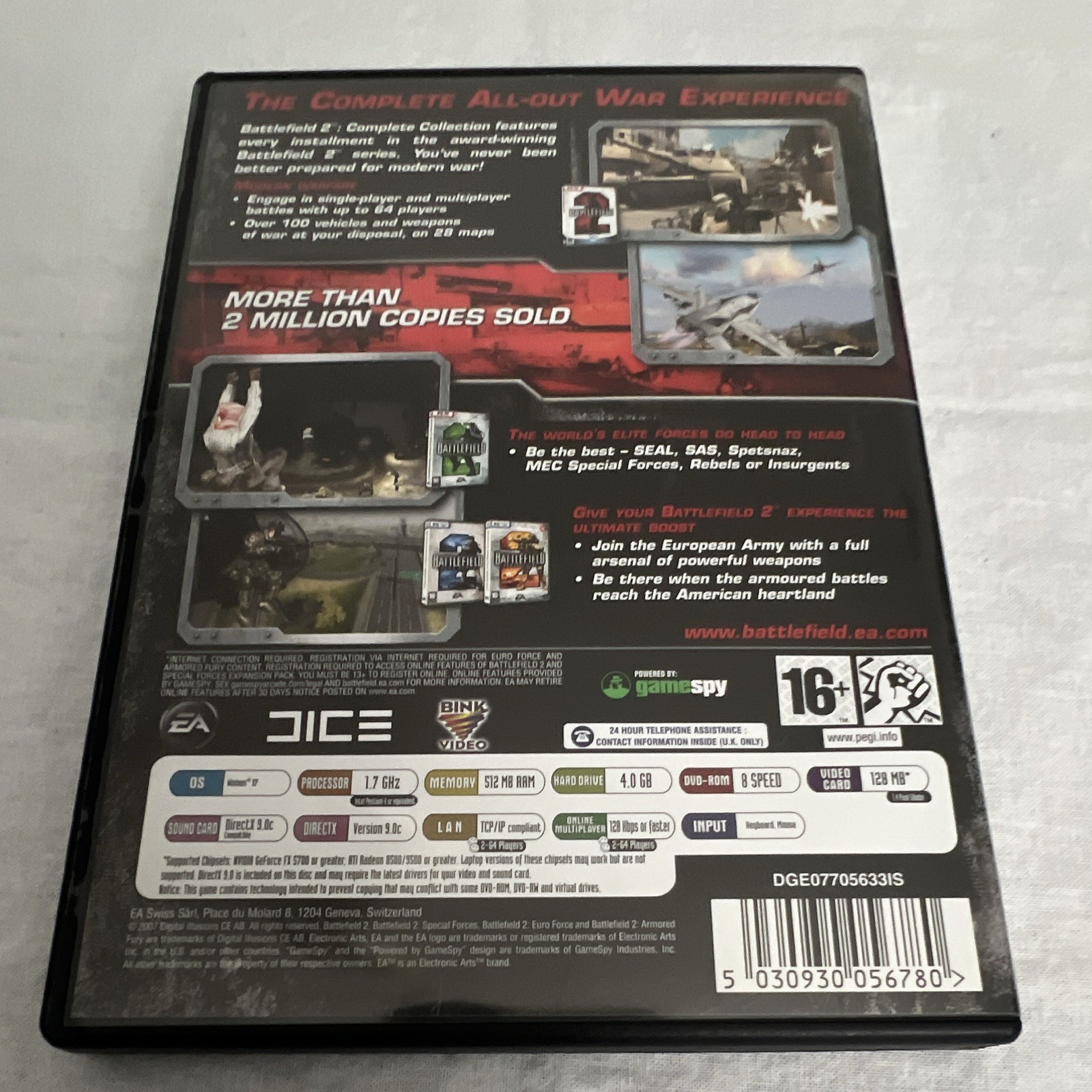 EA Battlefield 2 Complete Collection (PC DVD-ROM, 2006) PEGI 16