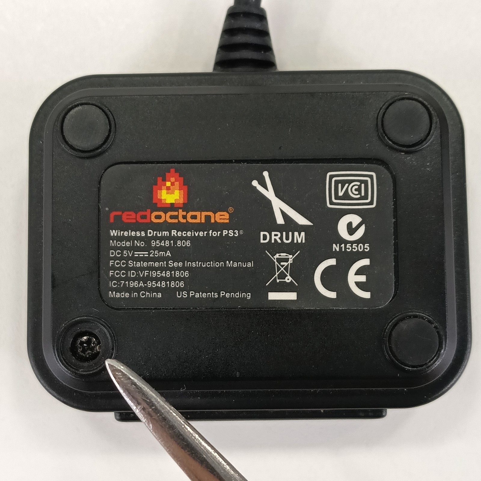 PS3 Guitar Hero Wireless Drum Receiver USB Dongle ONLY RedOctane 95481.806