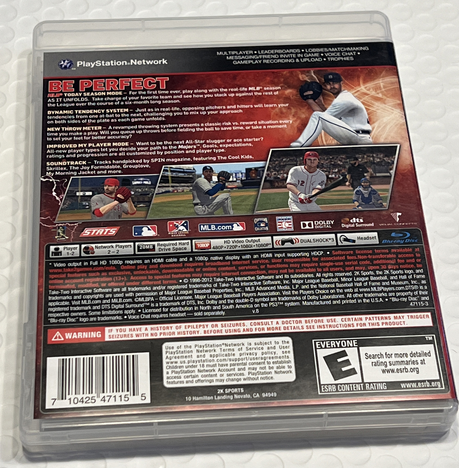 Major League Baseball 2K12 (Sony PlayStation 3, 2012)