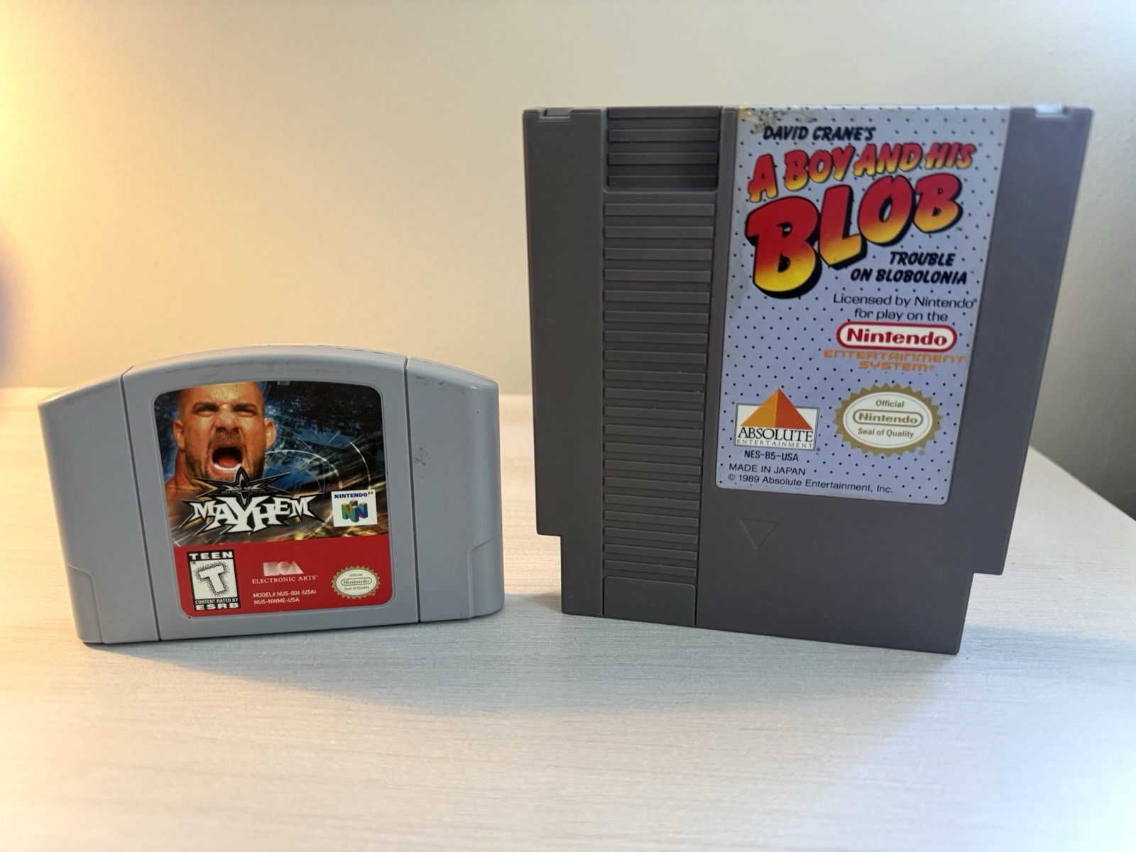 A Boy and His Blob NES and Mayhem N64 Nostalgia Bundle – Cleaned and Tested