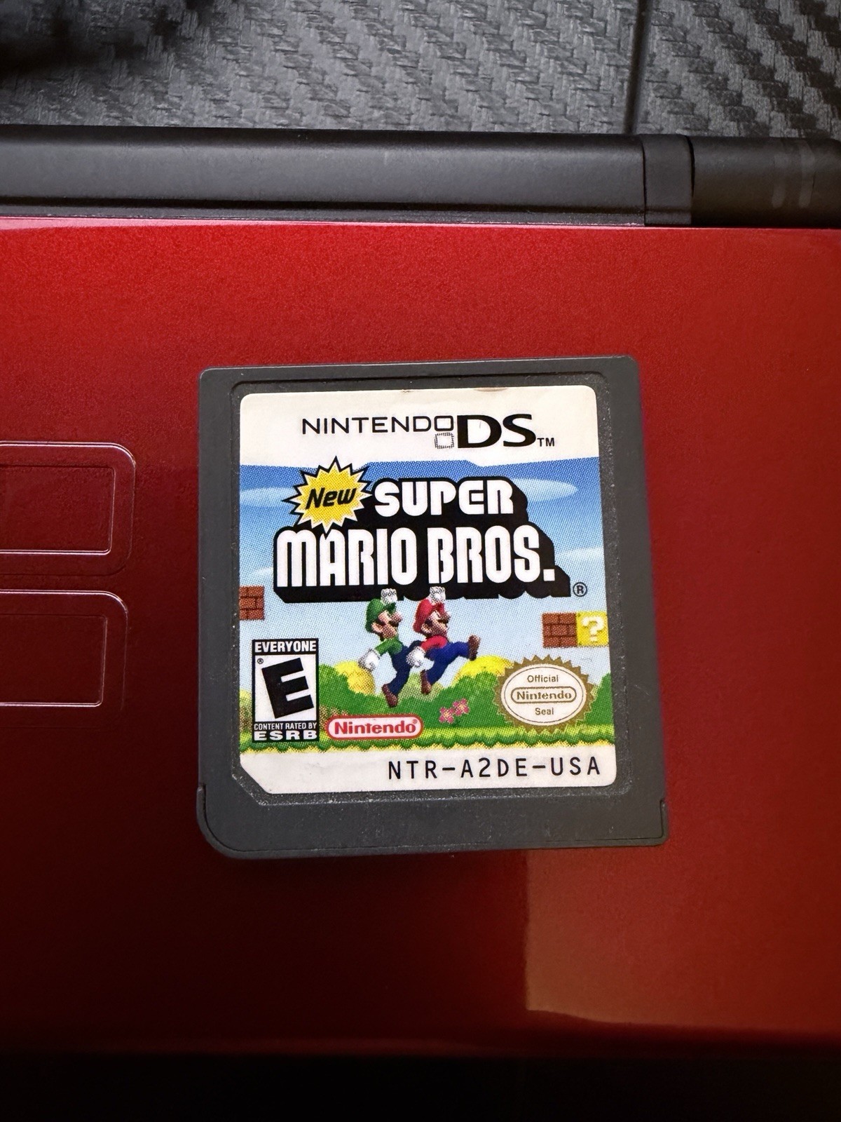 MINT Nintendo DS Lite Handheld Red – W/ New Super Mario Bros – FULLY TESTED