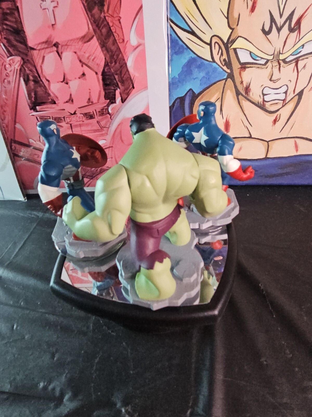 Disney Marvel Infinity 2.0 Green Angry Hulk Action Figure Captain America X2