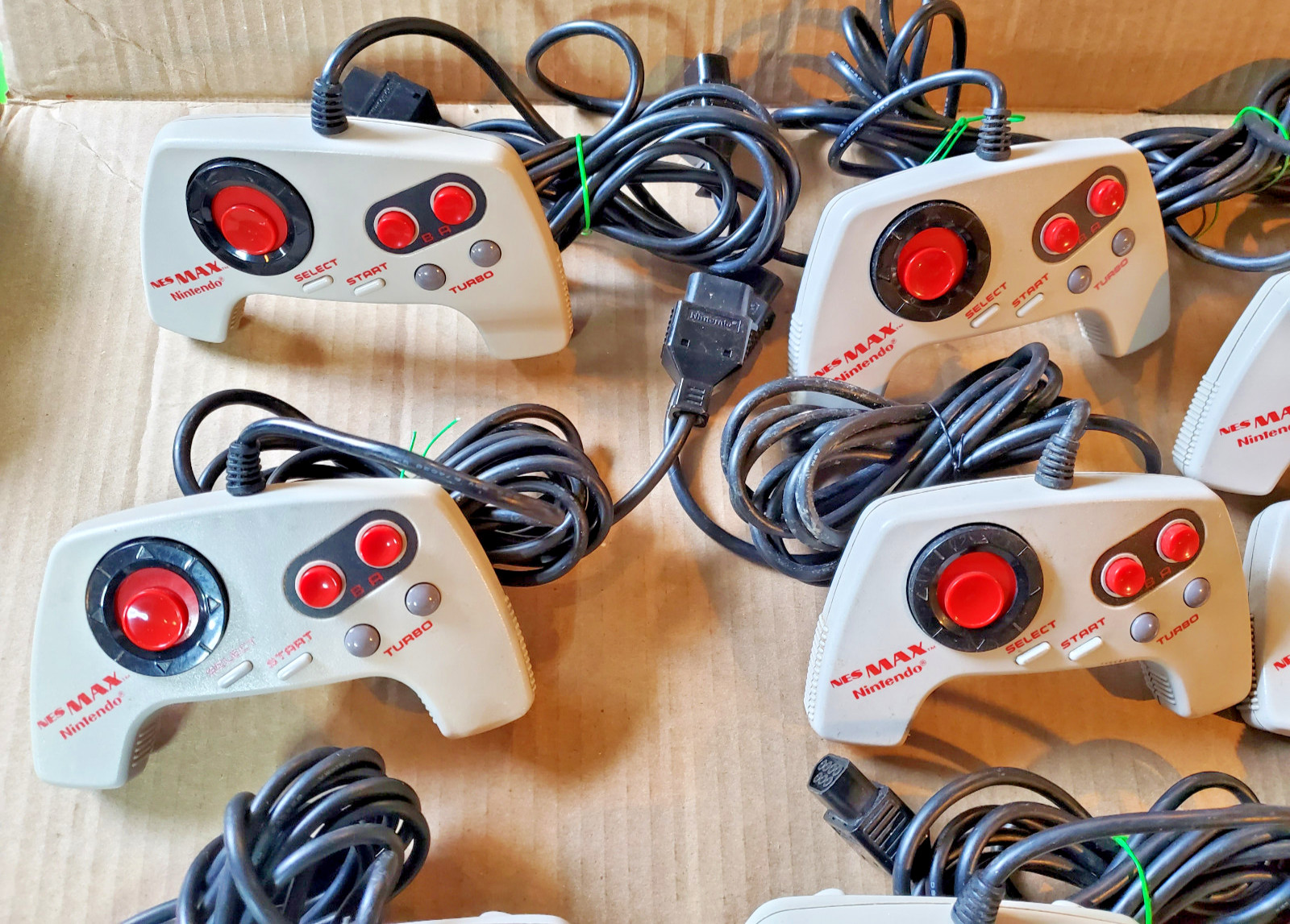 Lot of 9 Nintendo NES-027 NES MAX Controllers Tested