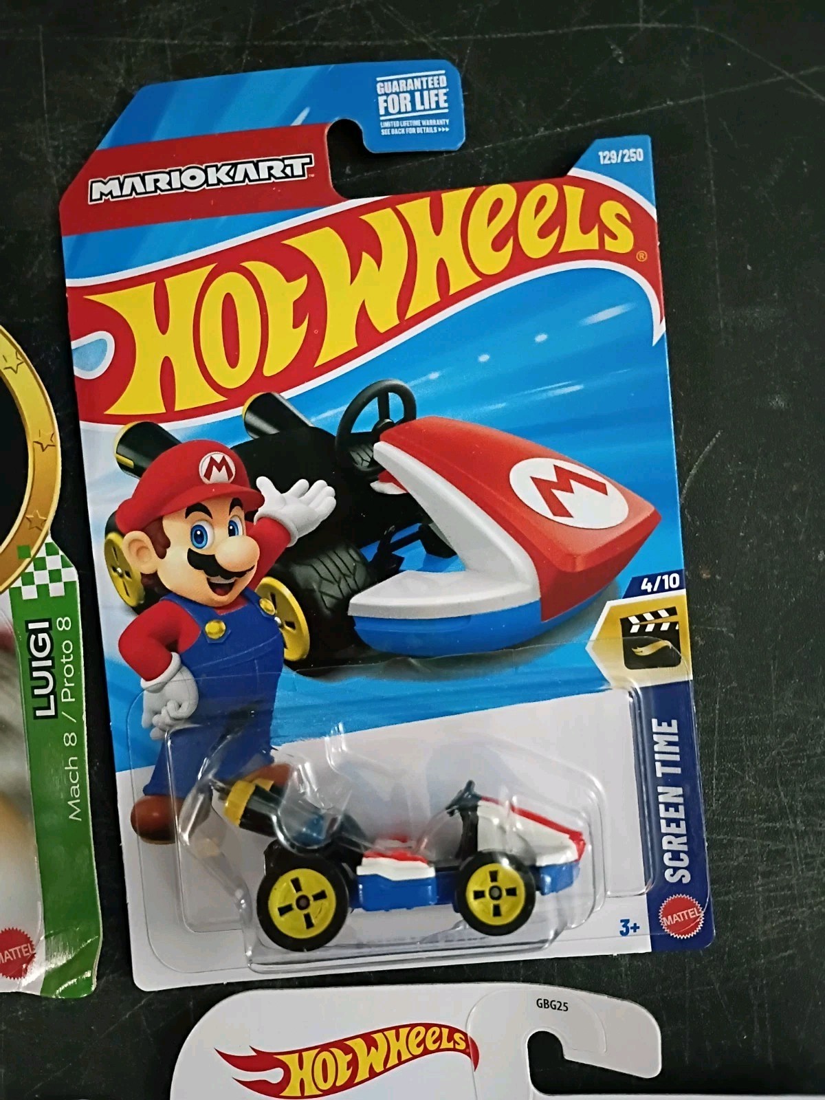 8-PK SUPER MARIO KART Hot Wheels Lot Movie Plumber Van Yoshi Peach Luigi Toad
