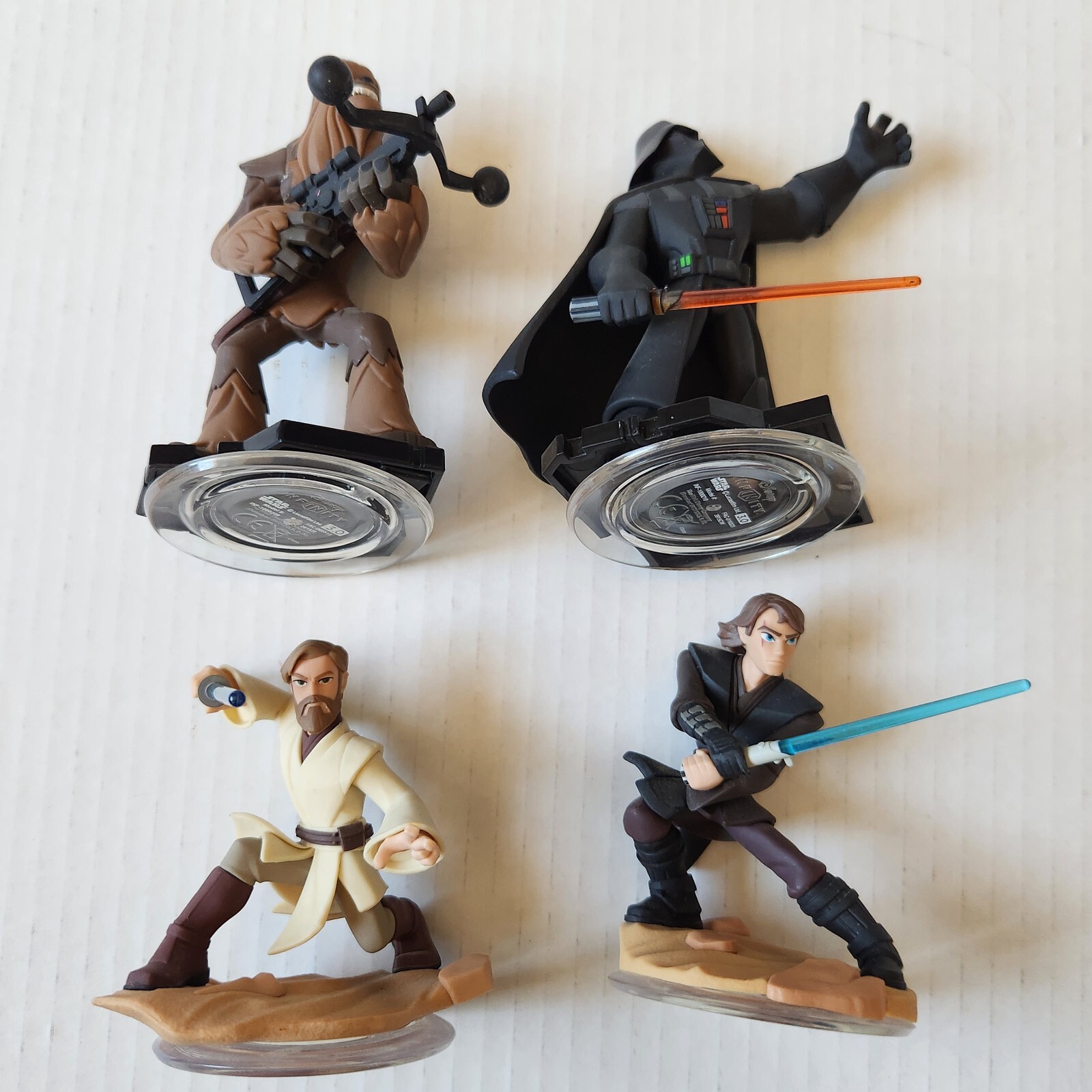 Lot of 9 Disney Infinity 3.0 Star Wars Figures Bundle + Playset Pieces Used