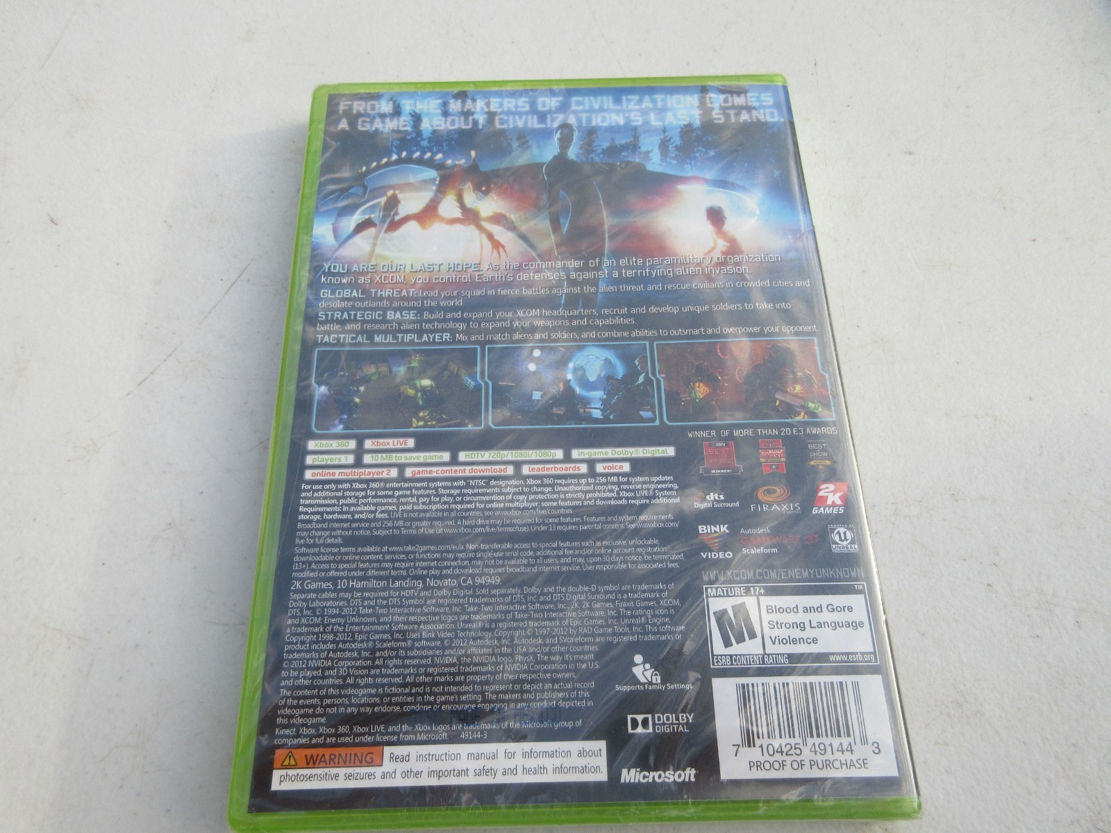XCOM Enemy Within Xbox 360 SEALED NEW OLD STOCK