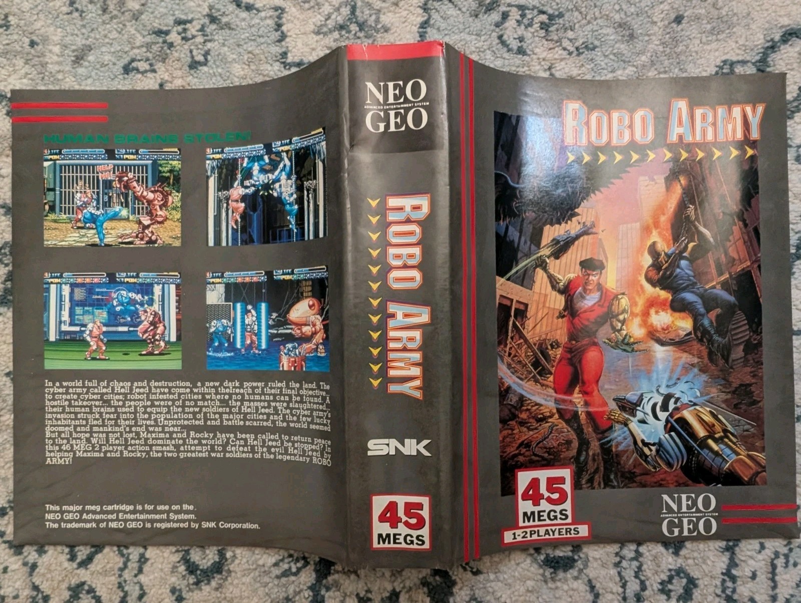 Robo Army Neo Geo AES – English Euro Complete – Non-Dog Tag