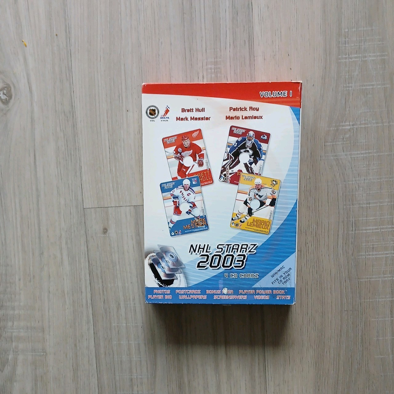 NHL Starz 2003 – Volume 1 – 4 CD Cardz – For PC – Pre-owned Retail Box