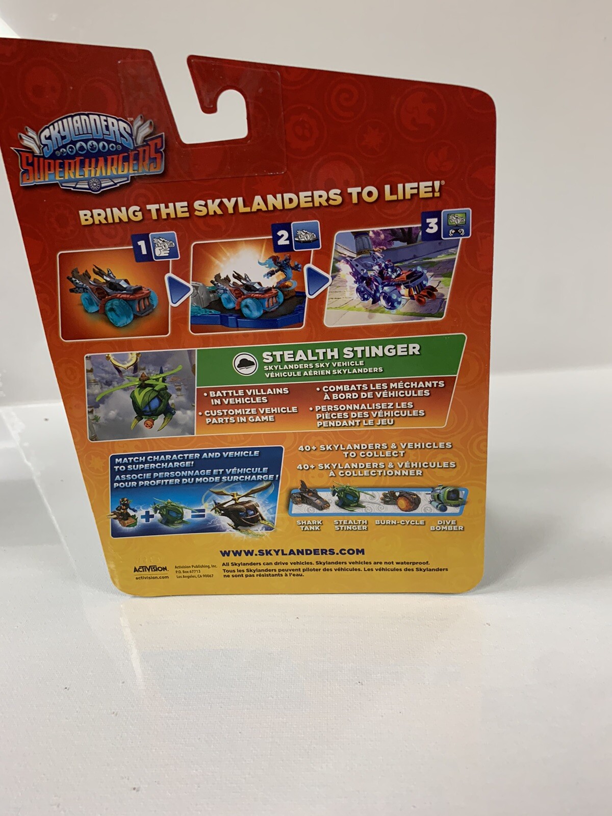 Skylanders Wii Super Chargers Stealth Stinger Figure Vehicle Brand New Sealed