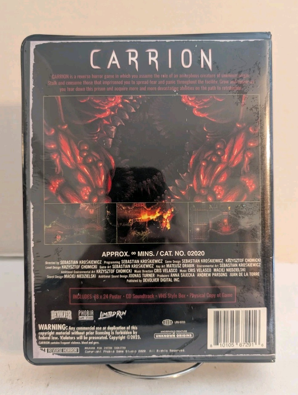 Carrion VHS Edition Sony PlayStation 4 PS4 SEALED BRAND NEW Limited Run Games