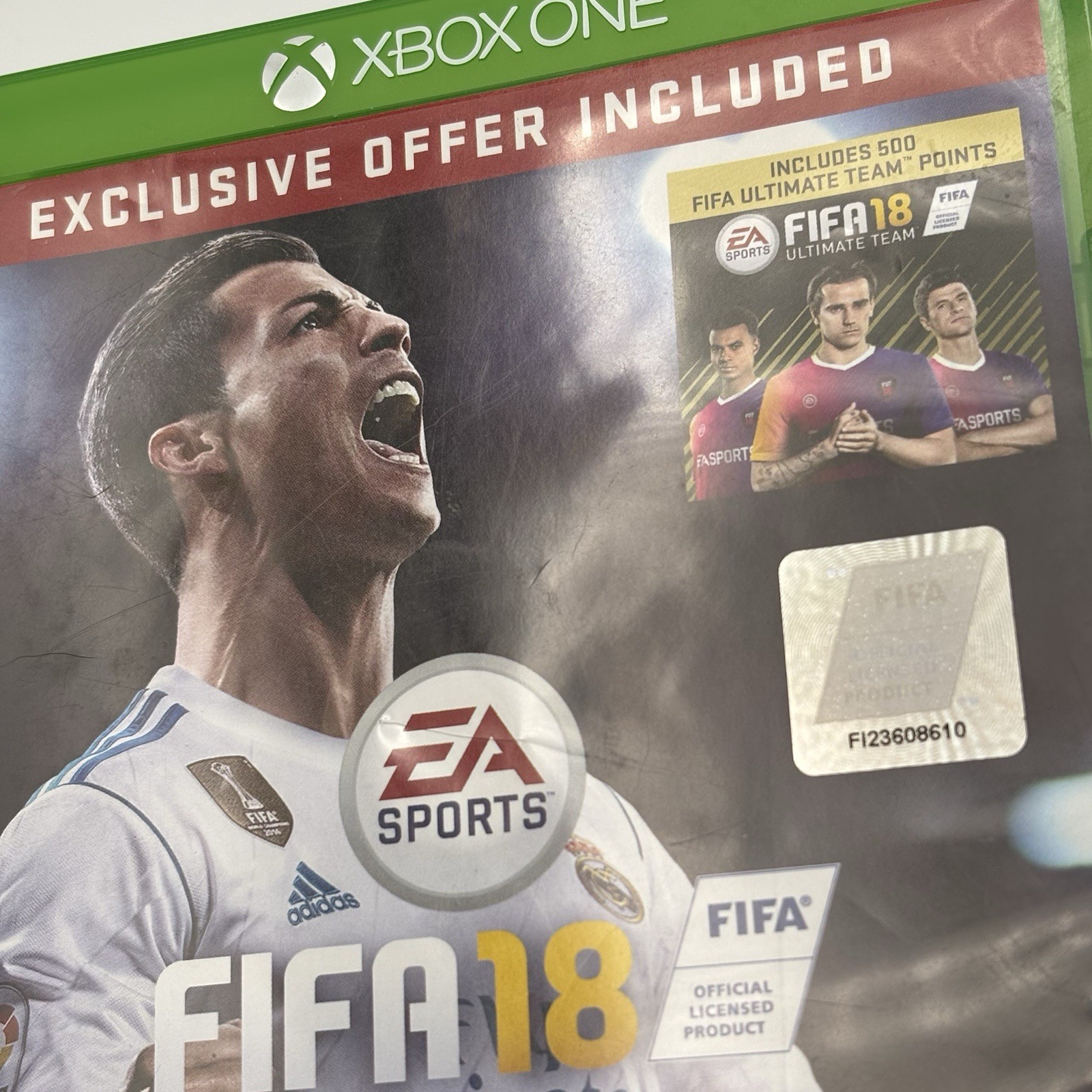 FIFA 18 Ronaldo Edition Microsoft Xbox One Video Game Sports Soccer Football