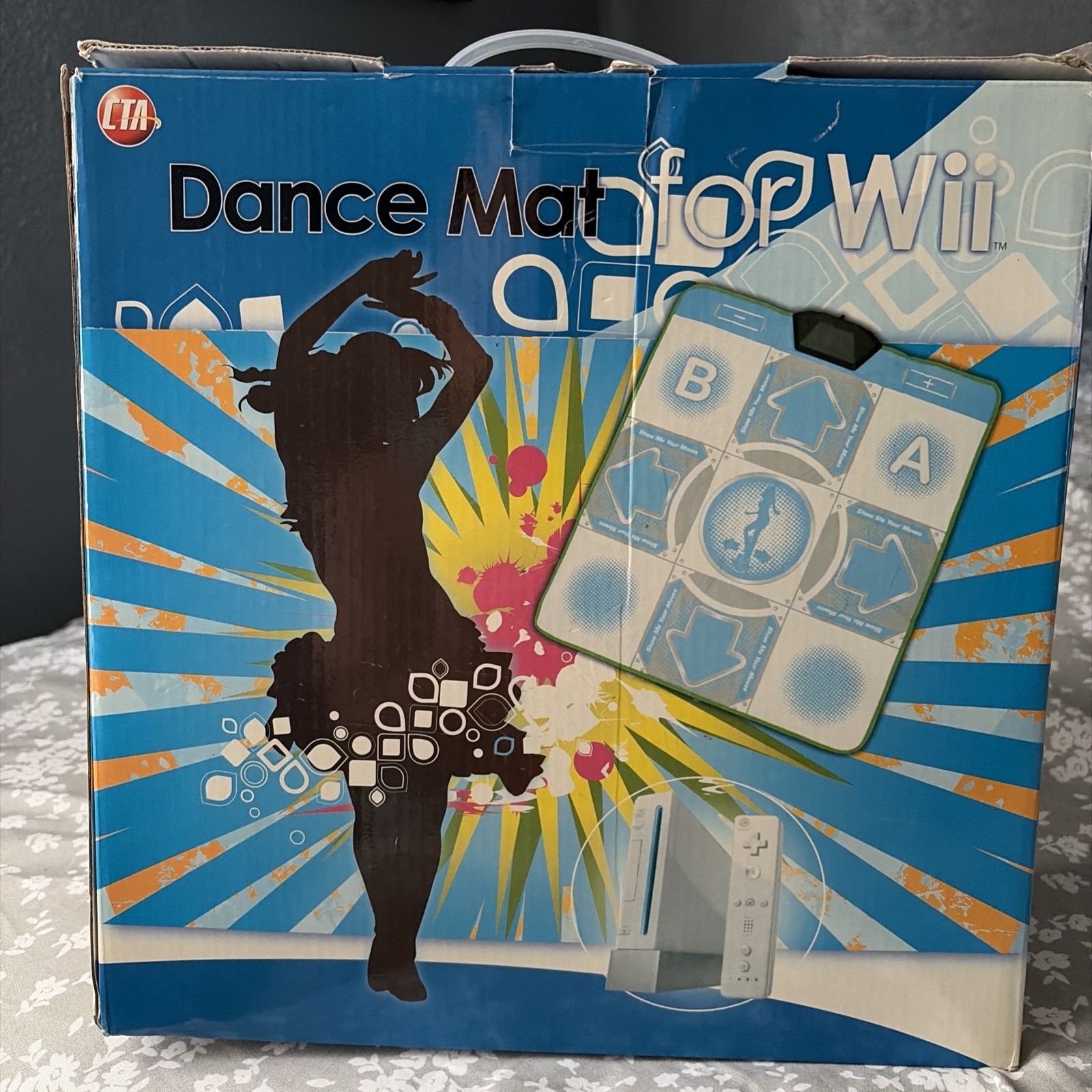 Wii Dance Pad Mat Wi-DM Dance Dance Revolution In Box. Tested Works