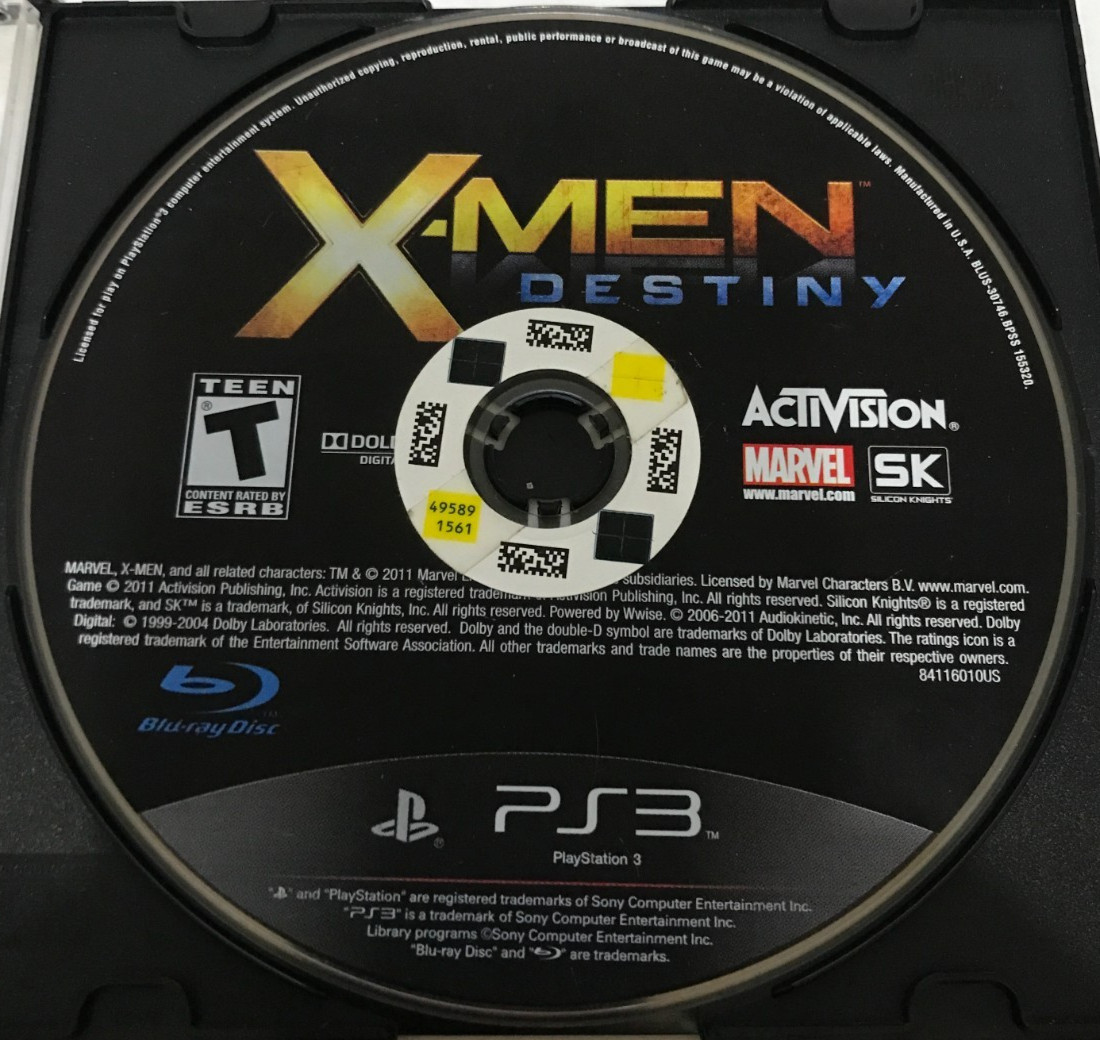 X-Men: Destiny (Sony PlayStation 3, 2011) DISC ONLY Tested