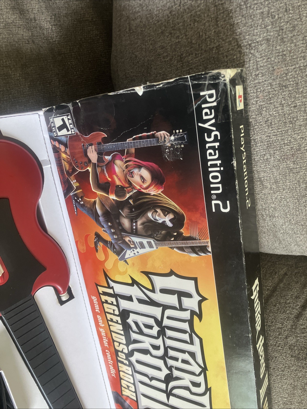 Guitar Hero III Playstation 2 Legends Of Rock Red With Box PSLGH Redoctane