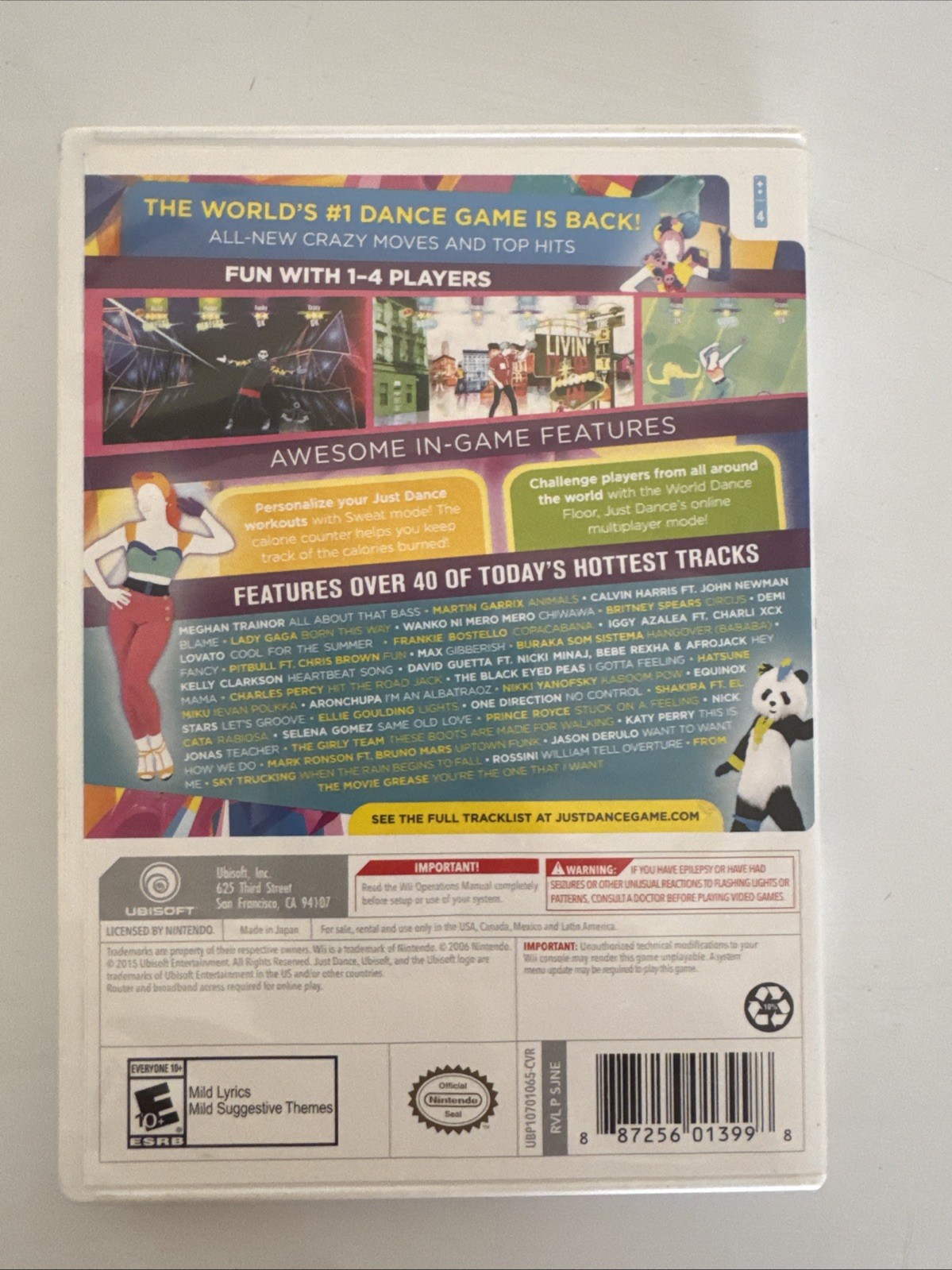 Just Dance 2016 (Nintendo Wii, 2015)