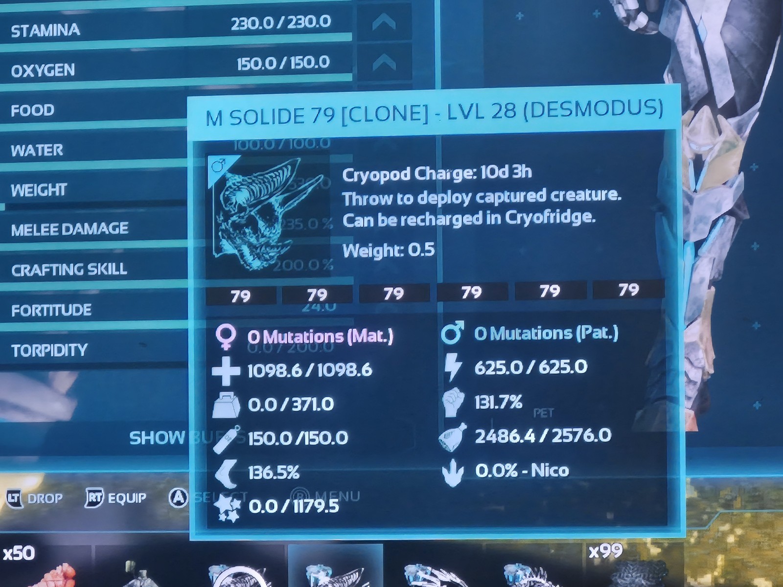 ark survival ascended pve Desmodus Solid Black 79 Pair