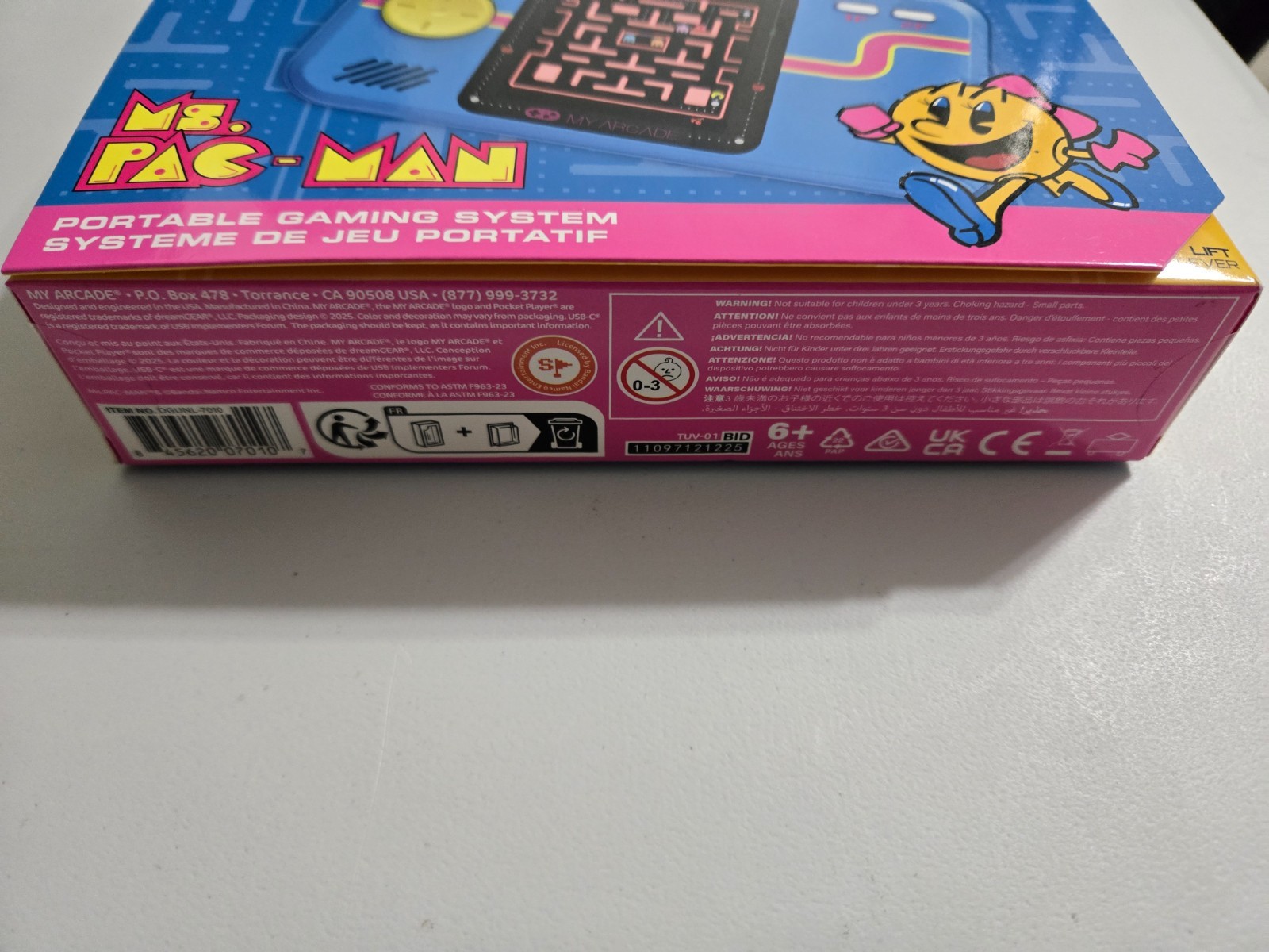 My Arcade MS. PAC-MAN Pocket Player Pro Handheld Portable Gaming Syst DGUNL-7010