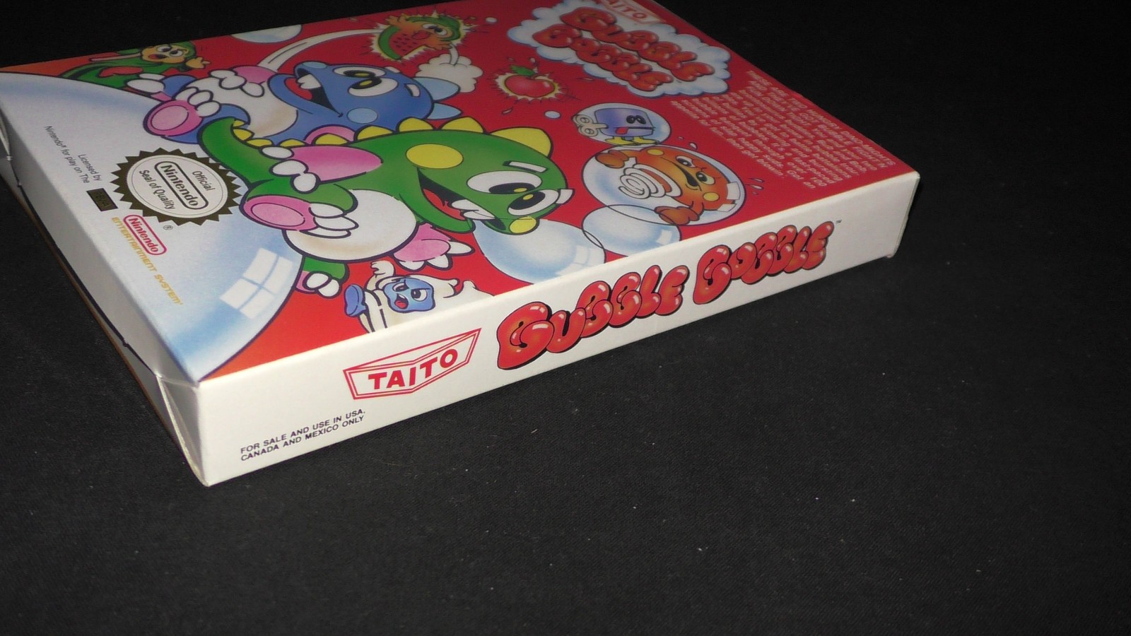 Bubble Bobble Oval Seal Nintendo NES 1988 NES CIB Complete
