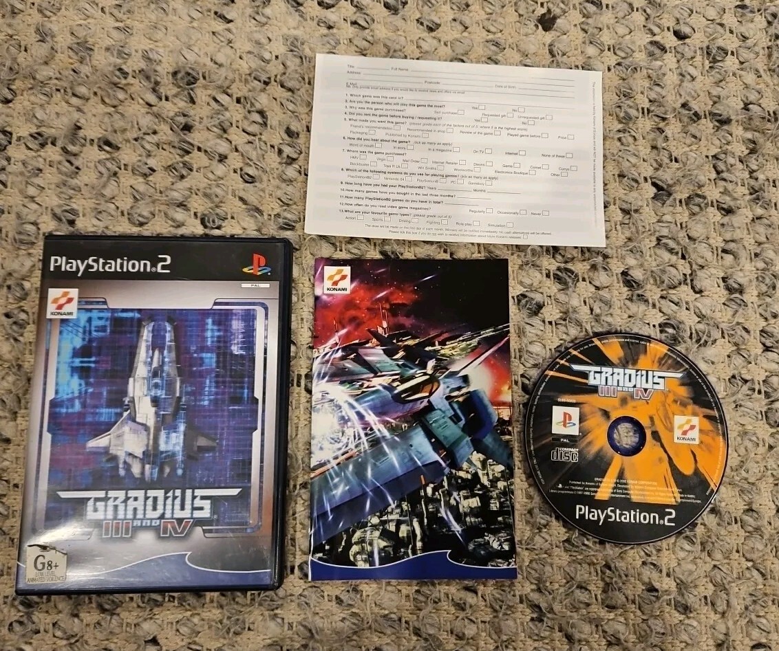 Gradius III (3) and IV (4) – Playstation 2 (PS2)