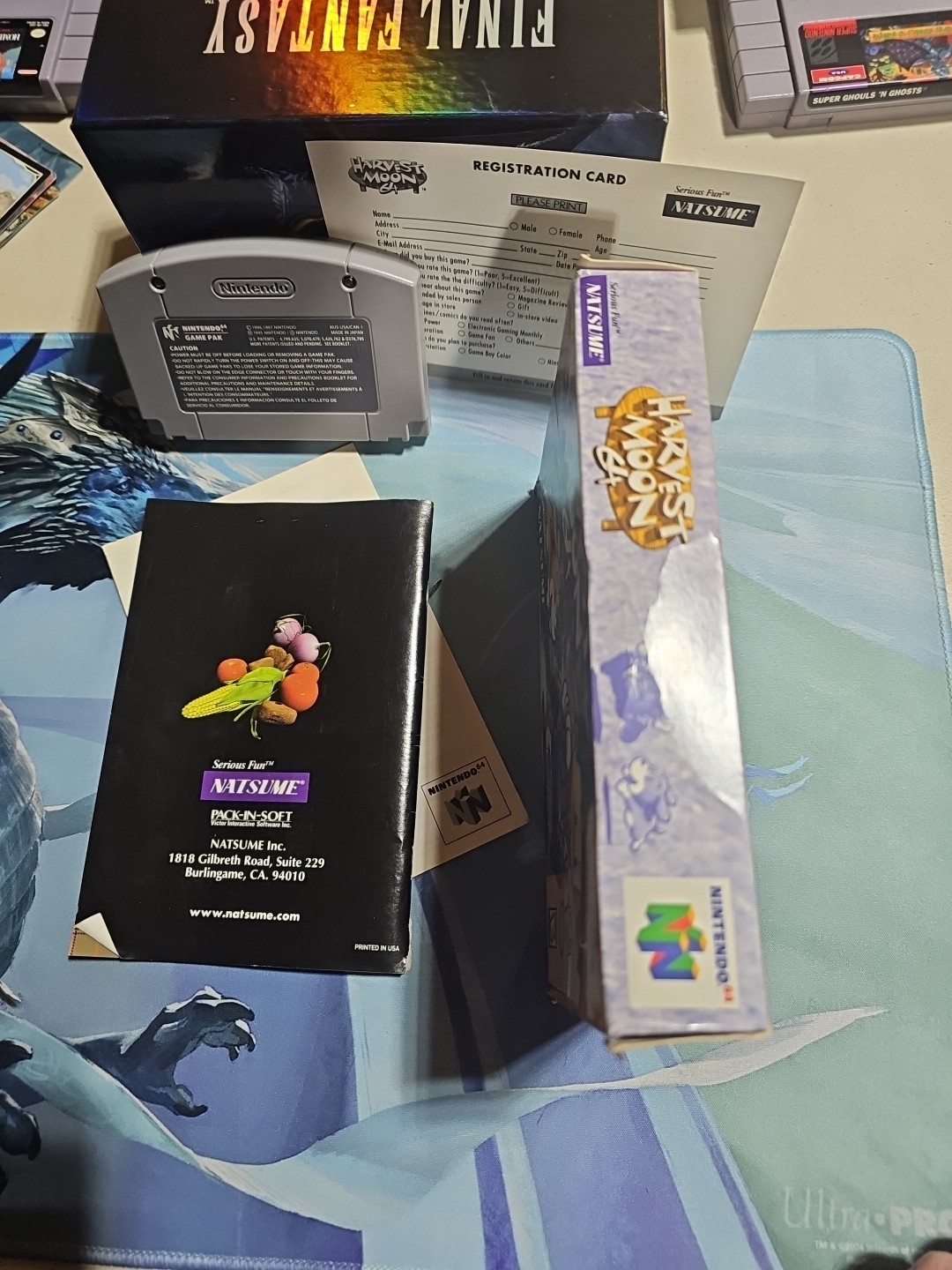 Harvest Moon 64 N64 CIB Box And Inserts Registration Card Authentic 🇺🇸