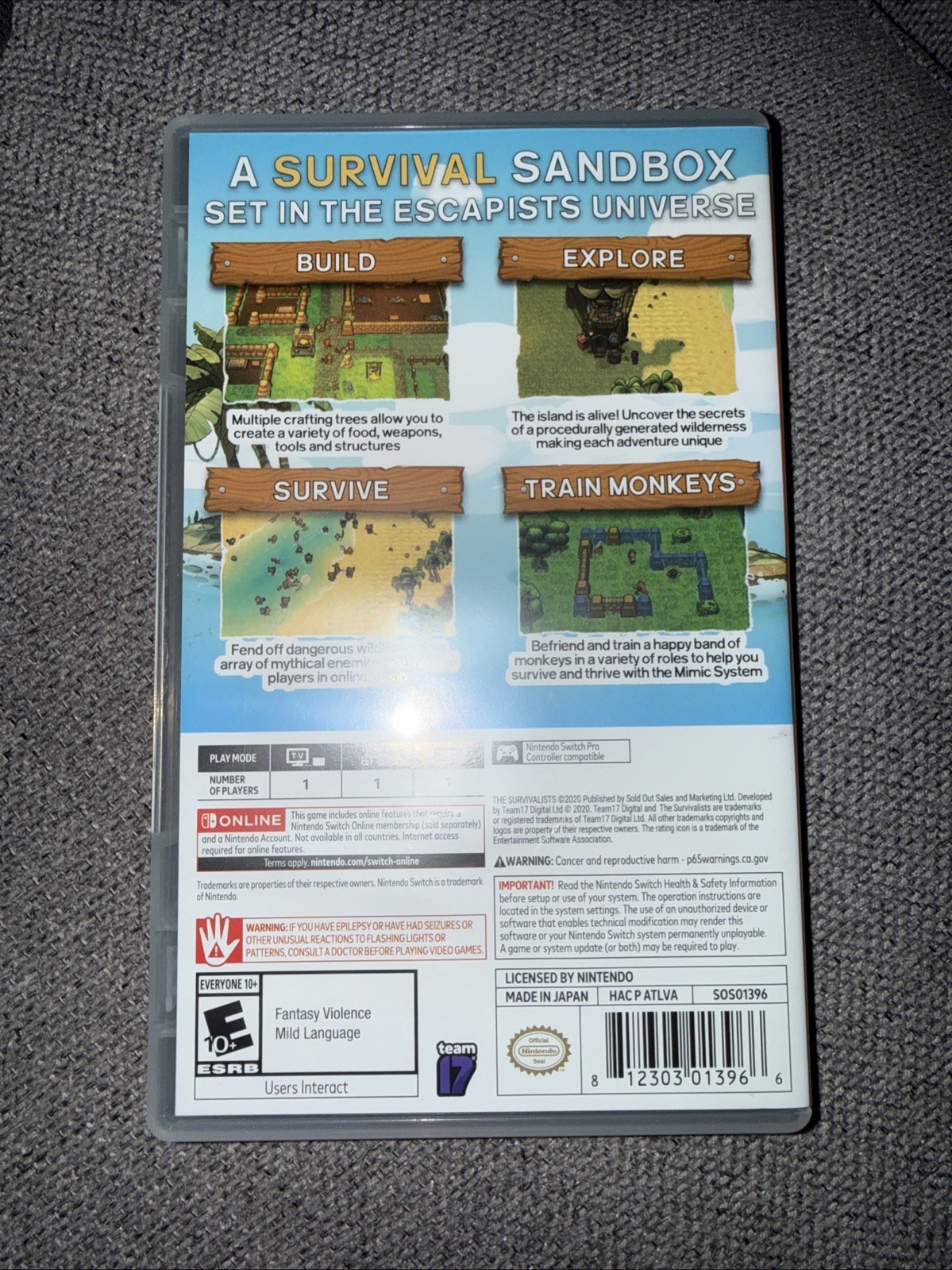 The Survivalists – Nintendo Switch CASE ONLY NO GAME