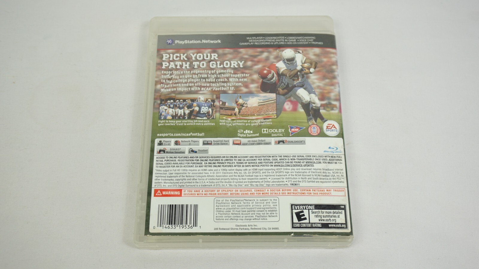 NCAA Football 12 PS3 CIB Sony PlayStation 3 Complete with Manual Tested C