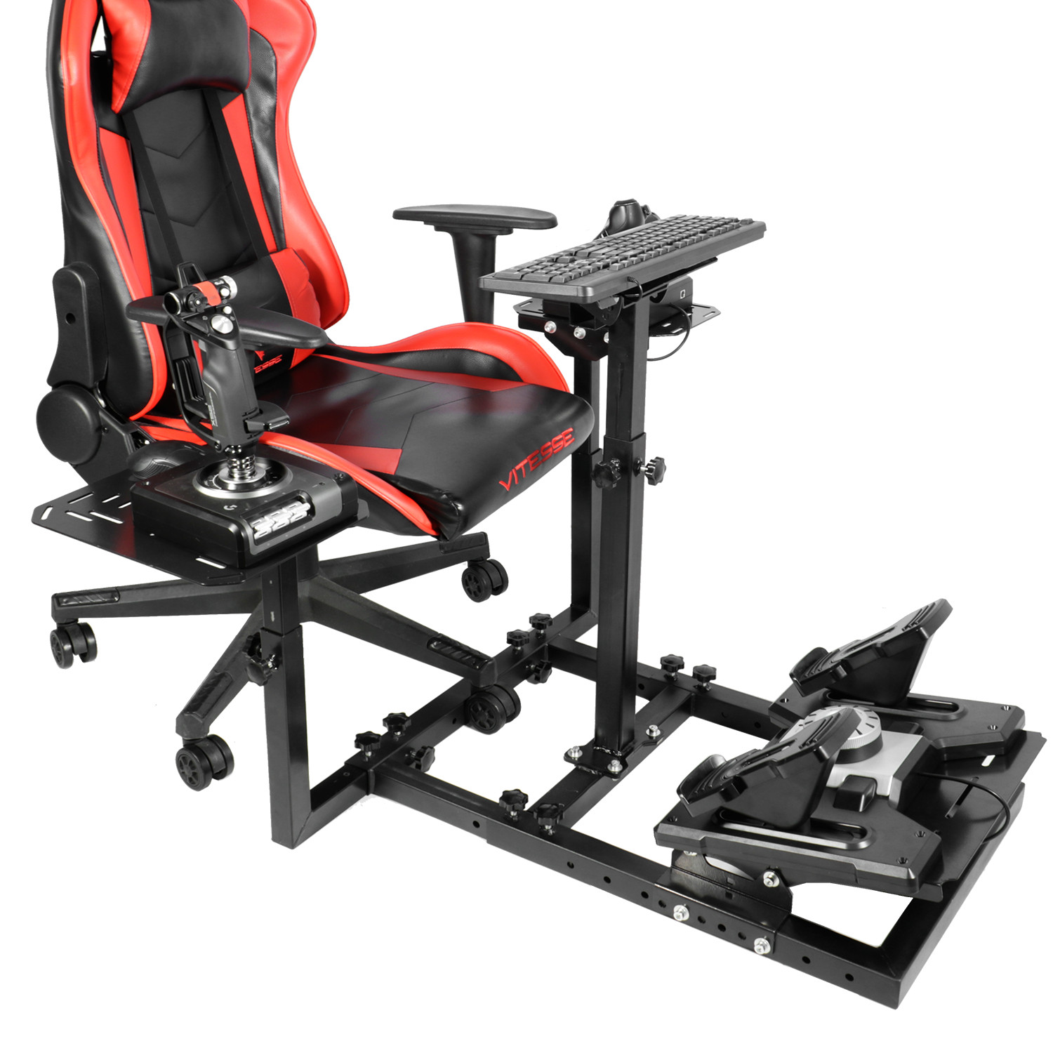 Marada Flight Simulator Stand or Racing Cockpit Fit Logitech NO SEAT electronics