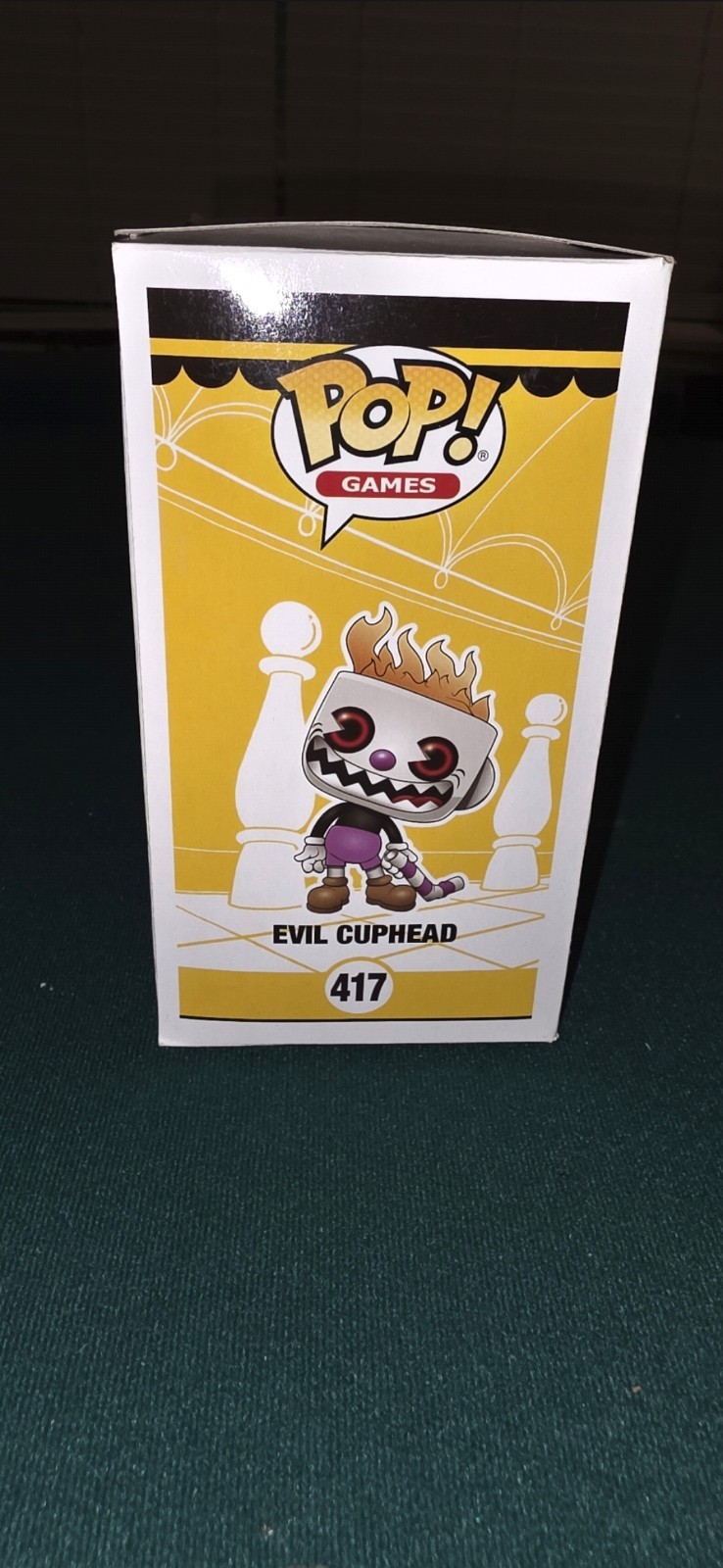 Funko Pop! Games Evil Cuphead #417 Vinyl Figure Hot Topic Exclusive (2018)
