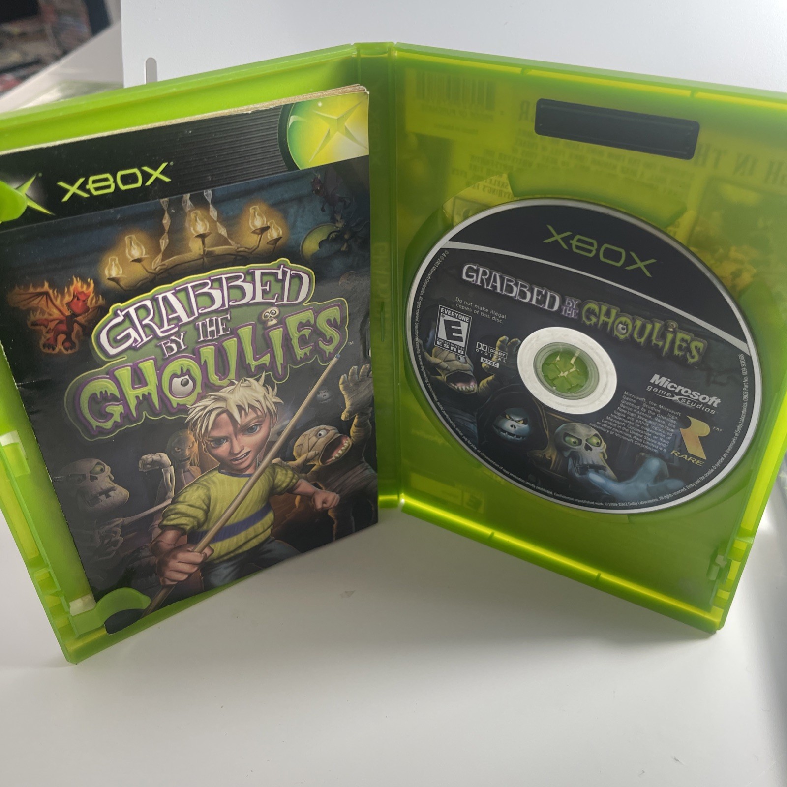 Grabbed by the Ghoulies (Microsoft Xbox, 2003) CIB COMPLETE. Tested & Working!