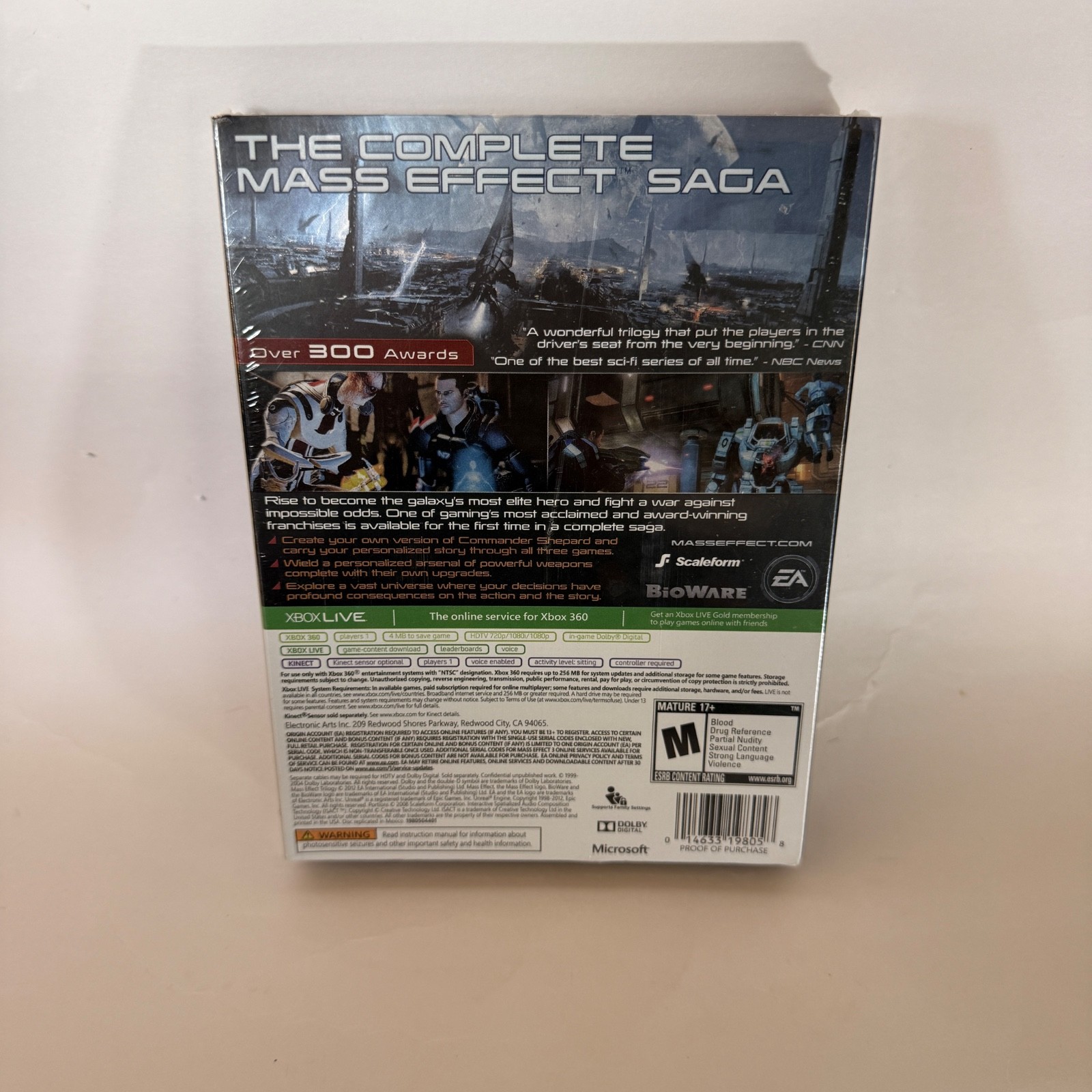 Mass Effect Trilogy (Microsoft Xbox 360, 2012) Brand New SEALED