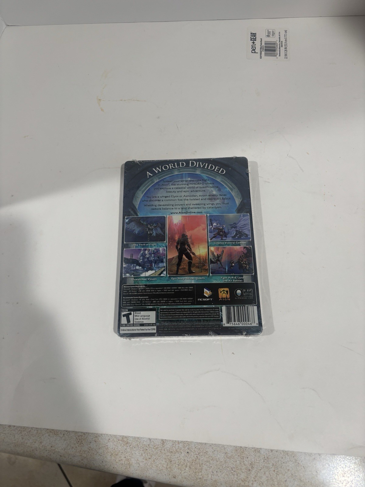 NCsoft Aion PC Online Role Playing Game T-Teen Rated DVD-ROM