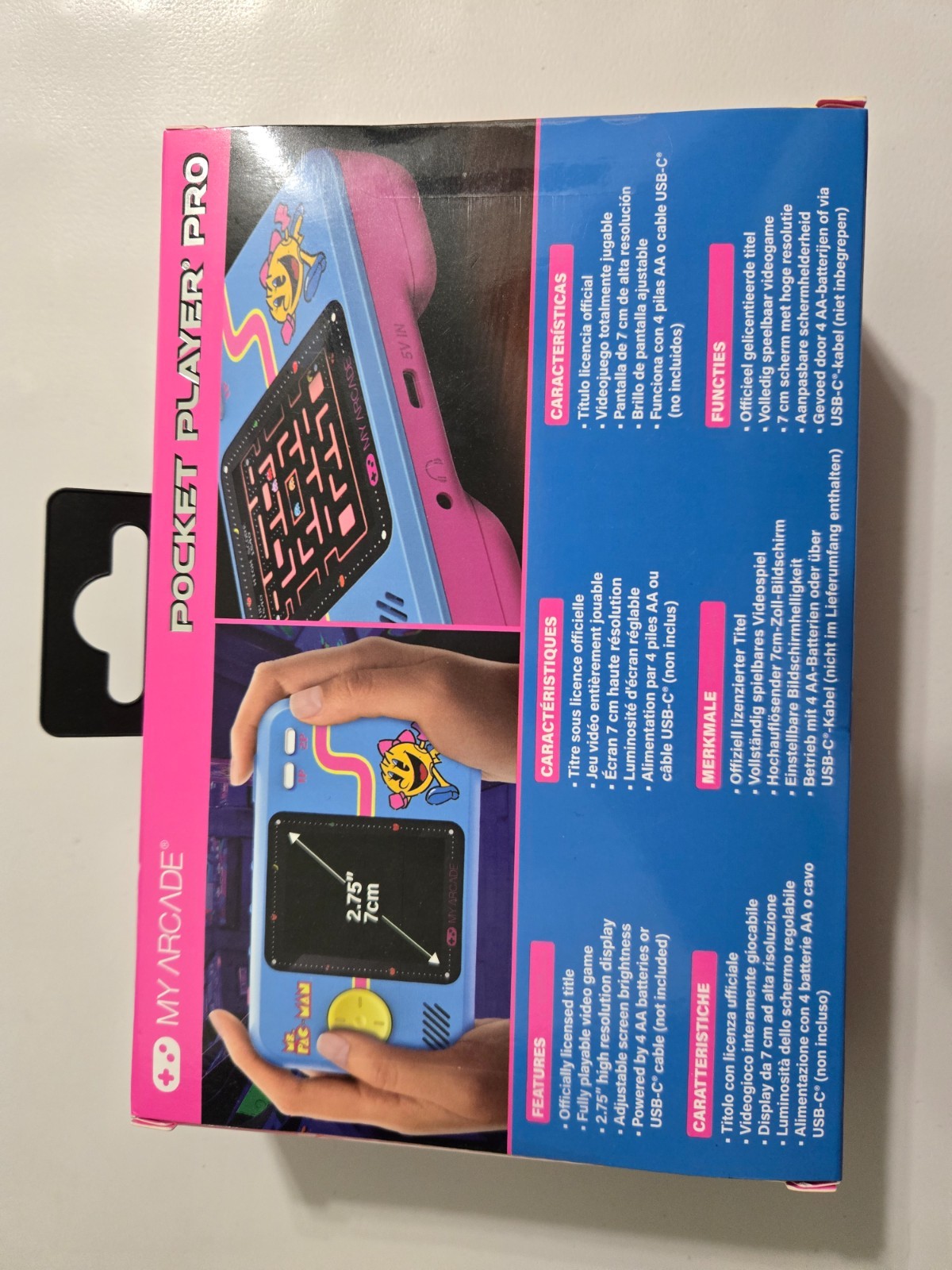 My Arcade MS. PAC-MAN Pocket Player Pro Handheld Portable Gaming Syst DGUNL-7010