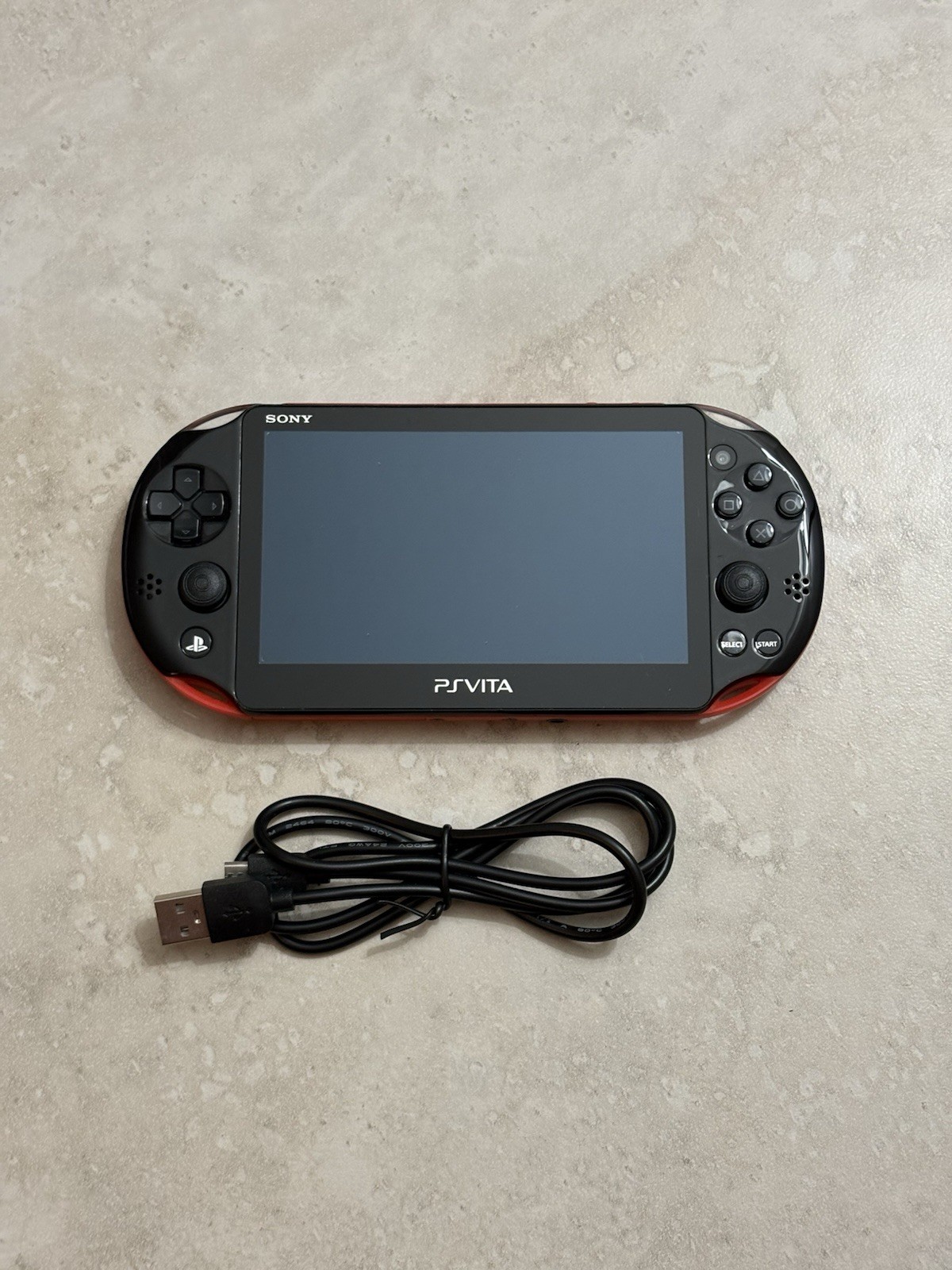 Sony PS Vita 2000 Slim PCH-2000 – Black And Red *GREAT* + Charger