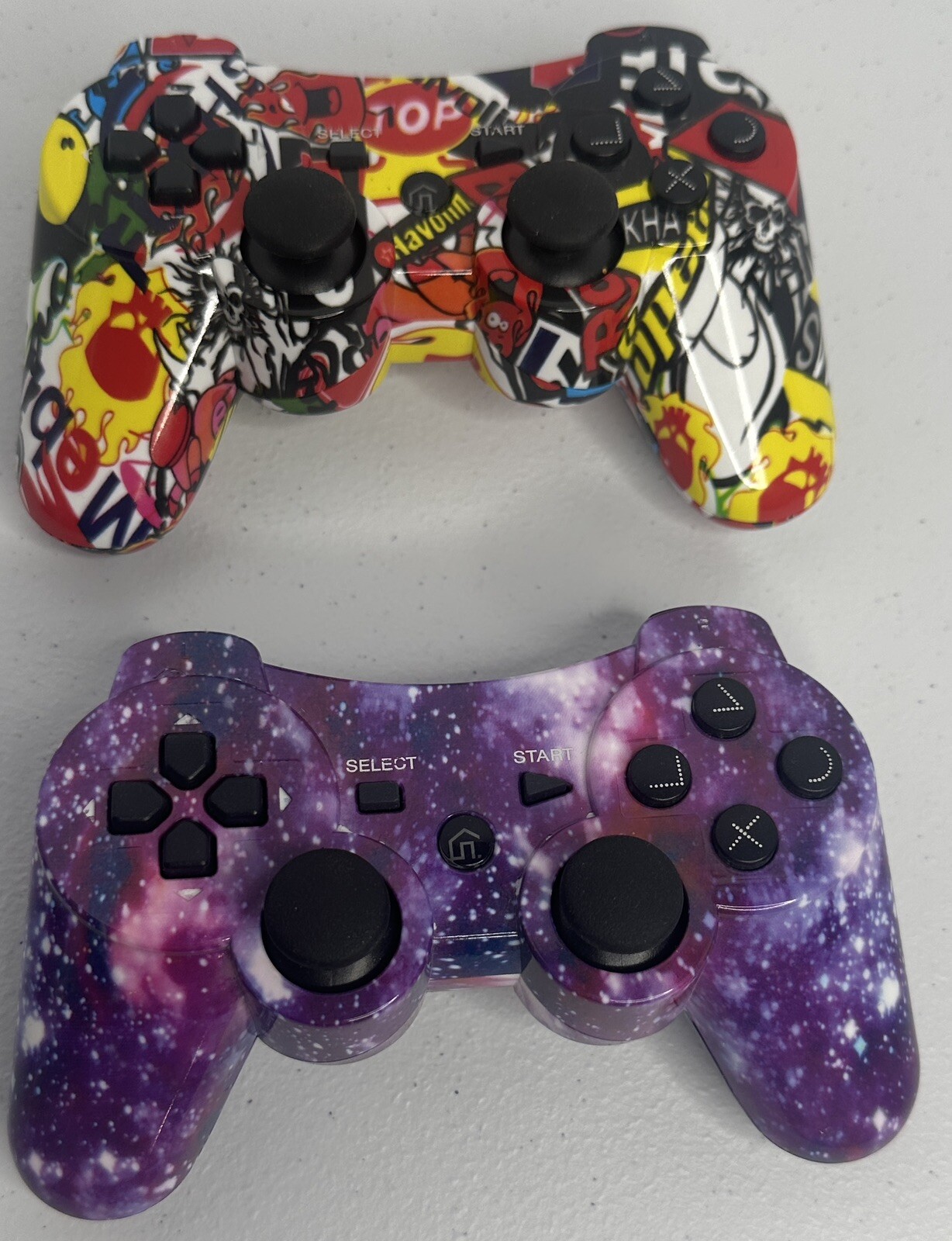 PlayStation 3 PS3 Controllers Third Party Street Sticker Design/ Purple Galaxy