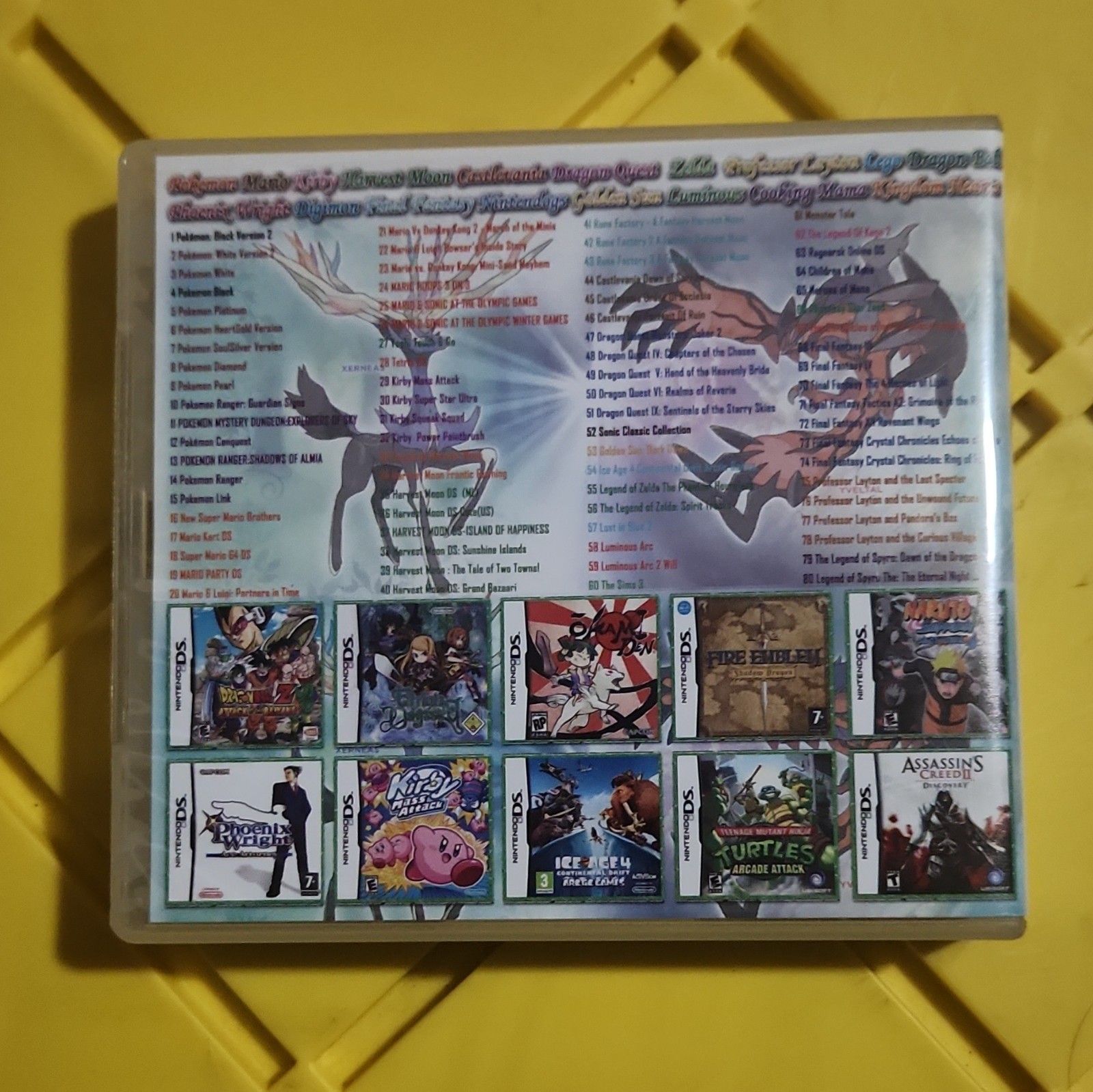 UNOFFICIAL Nintendo 3DS 208 in 1 Super Combo Compilation Game Cartridge