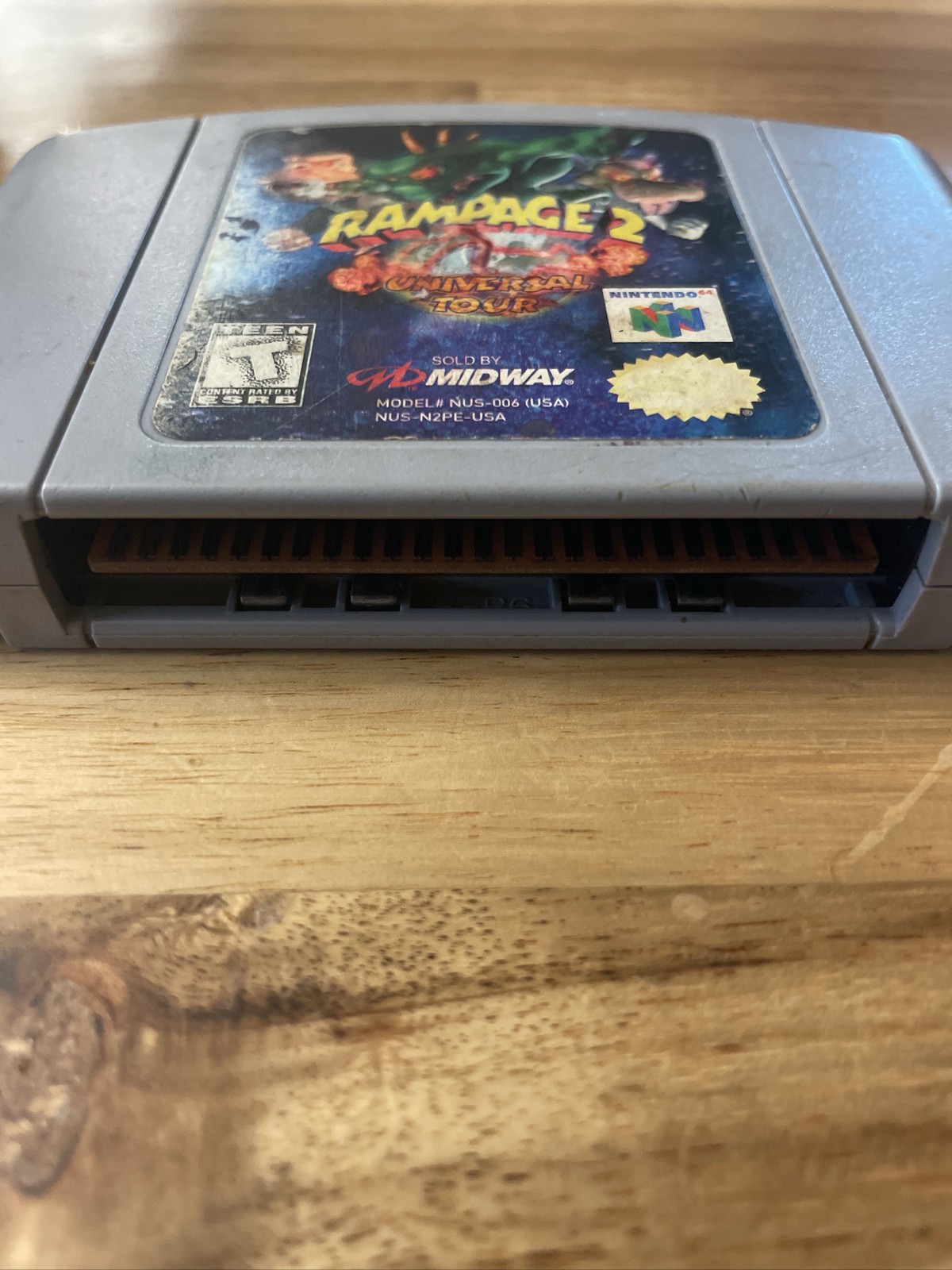 Rampage 2 Universal Tour Nintendo 64 N64 Game Cartridge Only Midway