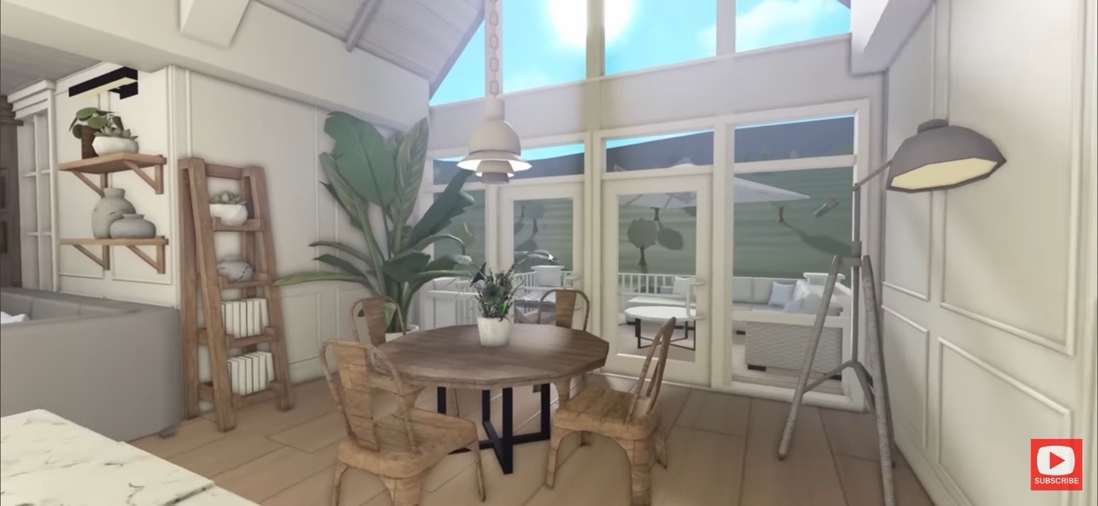 SUMMER SEASIDE BEACH HOME BLOXBURG.CHECK DESCRIP.FAST BUILDER AFFORDABLE PRICE