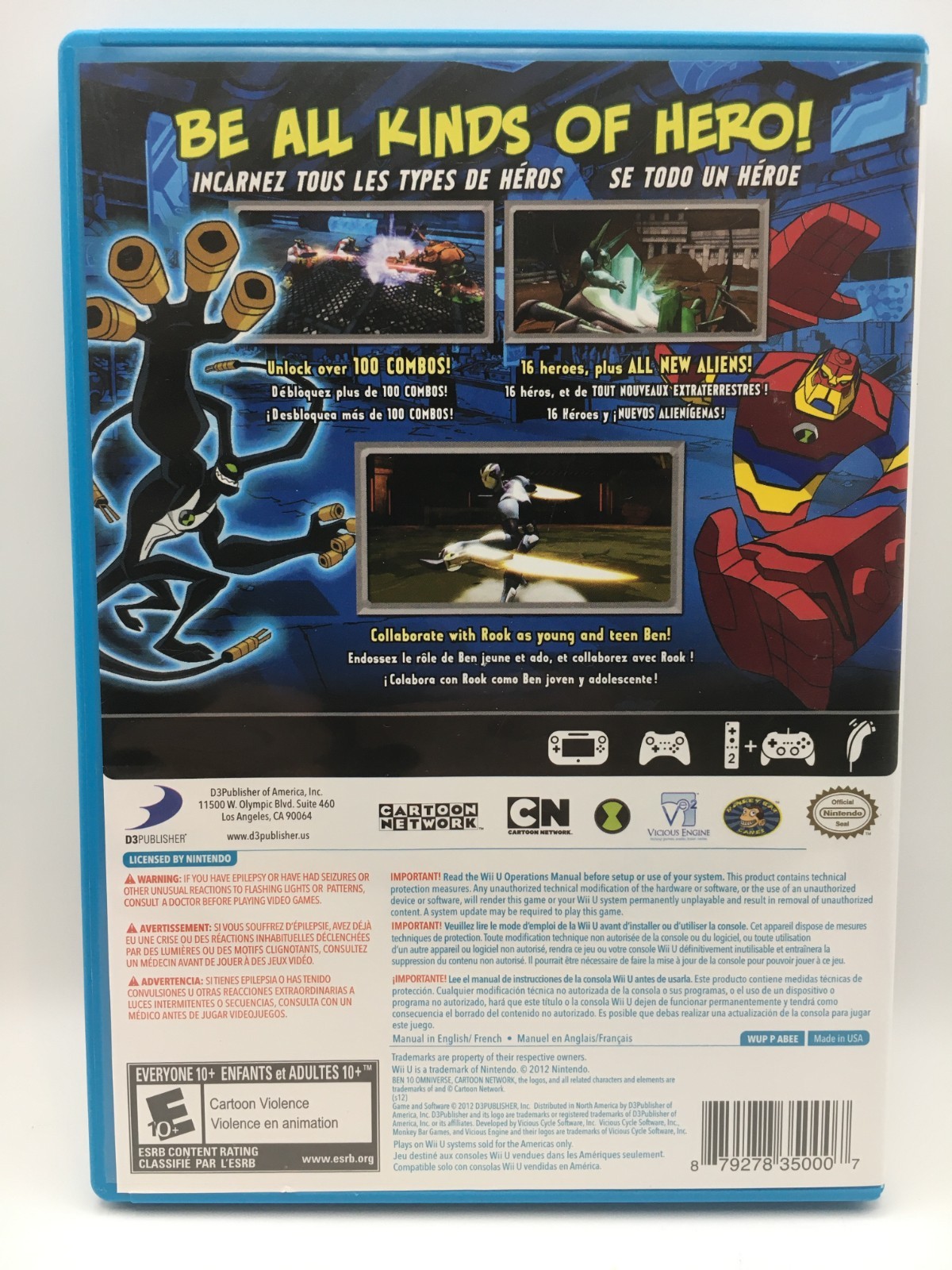 Nintendo Wii U 2012 – Ben 10: Omniverse w/ Box & Manual (Works)