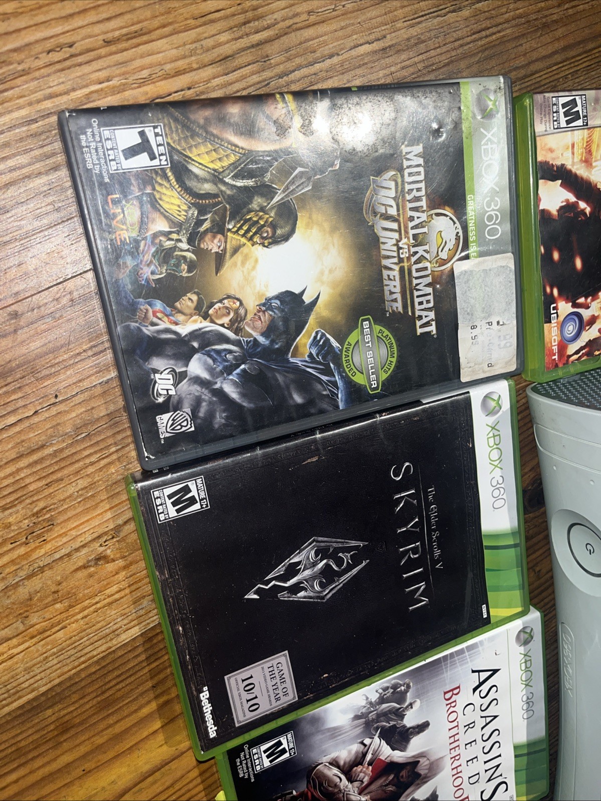 Xbox 360 White 60gb Console bundle w/ games & Original Box