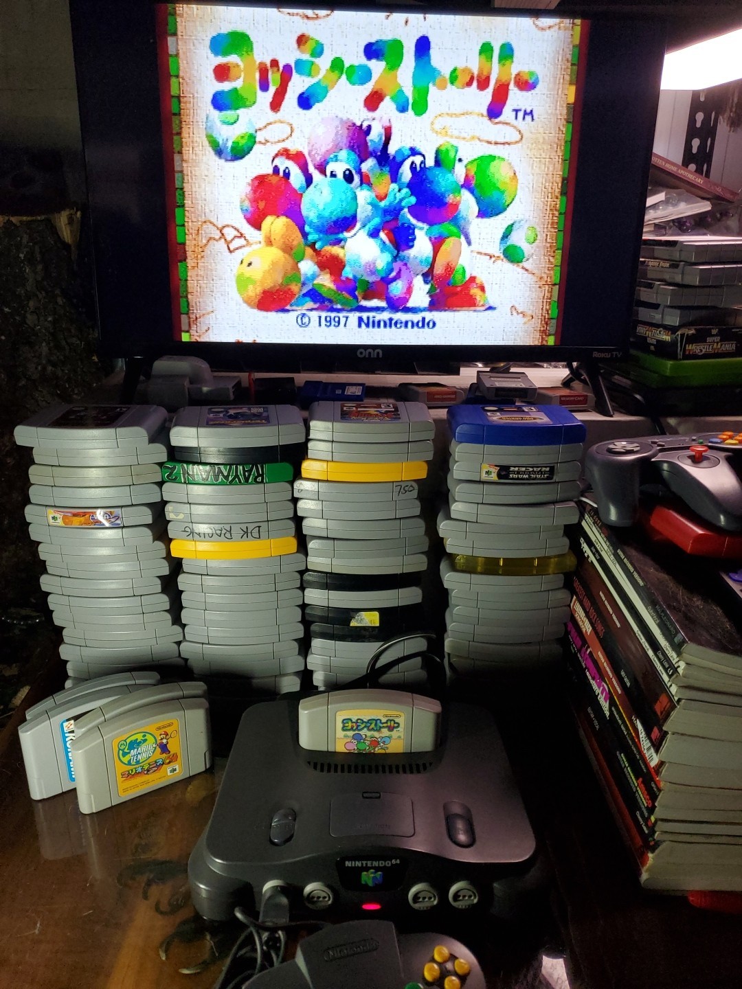 Clean Japanese Region N64 Nintendo 64 Console With 2 Controllers And 5 Games #A2
