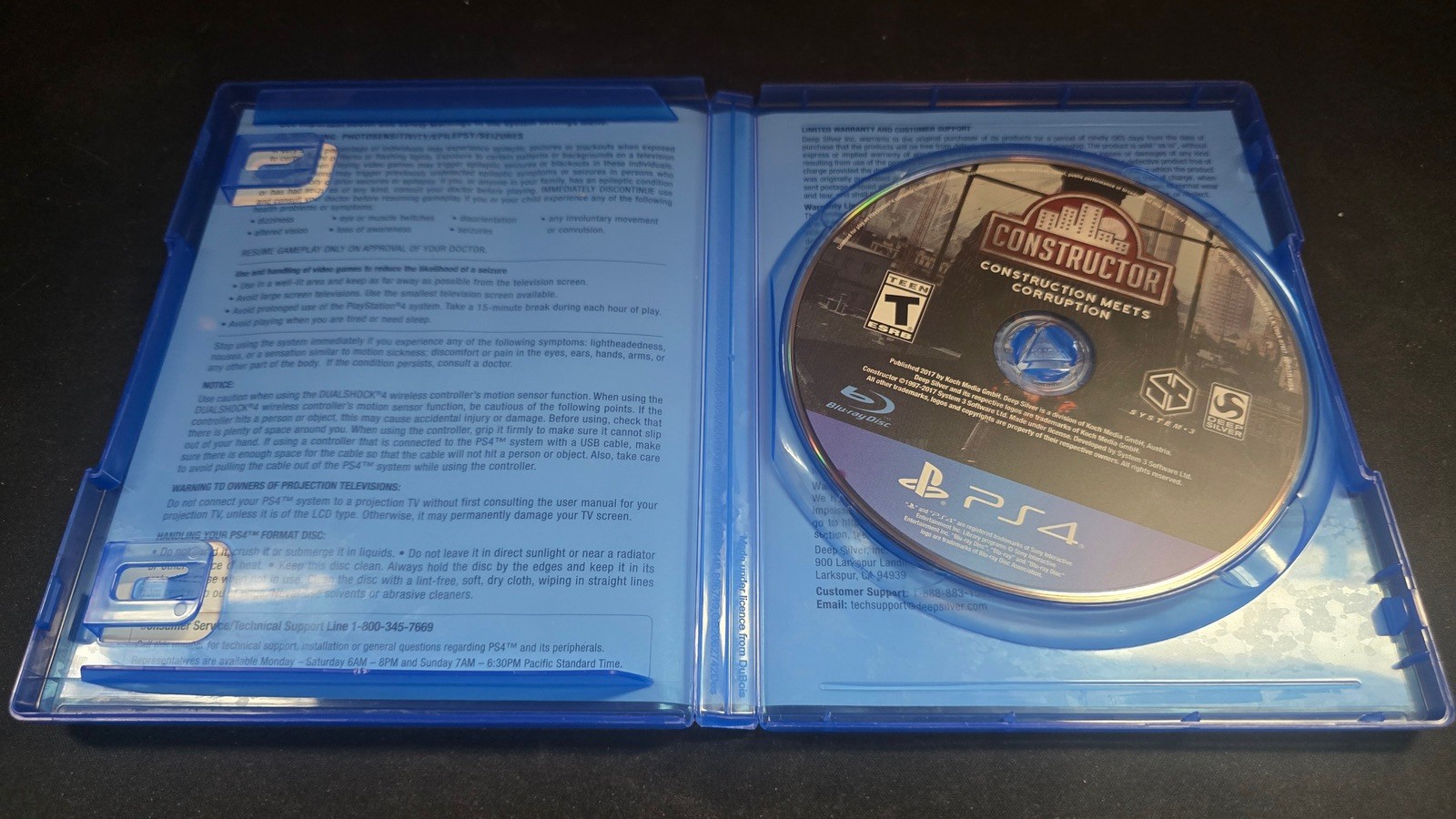 Constructor Deep Silver Sony Playstation 4 PS4 LN perfect condition!