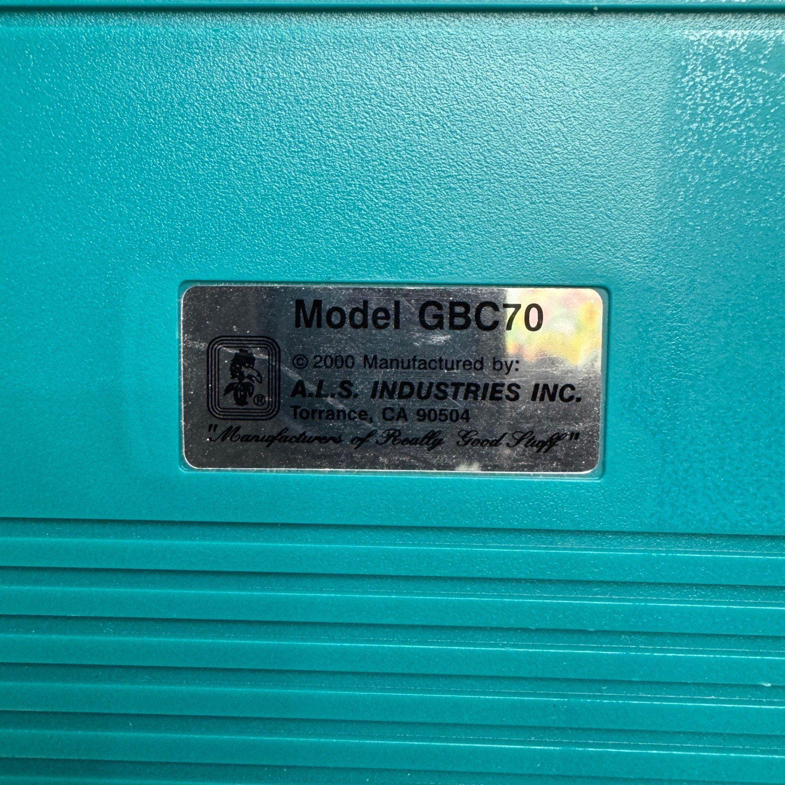 Nintendo Game Boy Color Teal Hard Shell Carrying Case Model GBC70 Vintage 2000