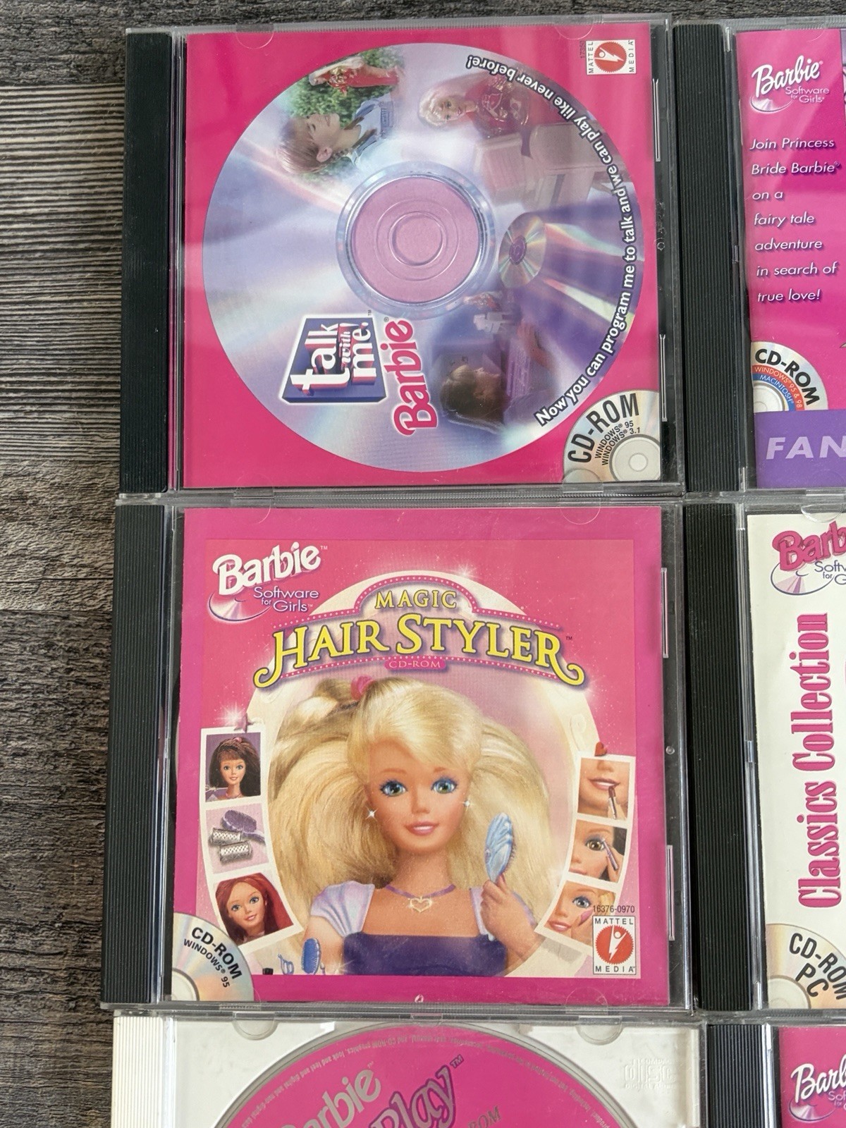 HUGE Lot of 16 90’s to Early 2000s Barbie PC CD-ROM Games