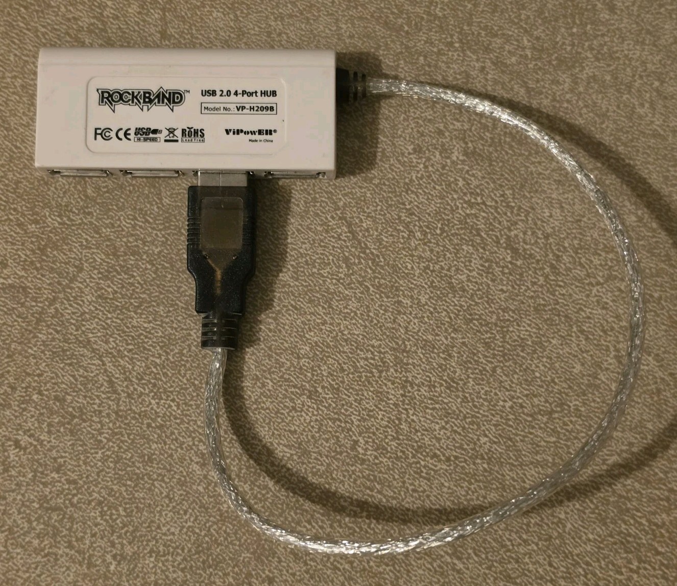 Rock Band USB 2.0 4 Port Hub ViPowER VP-H209B PlayStation 2/3, Wii, & Xbox 360