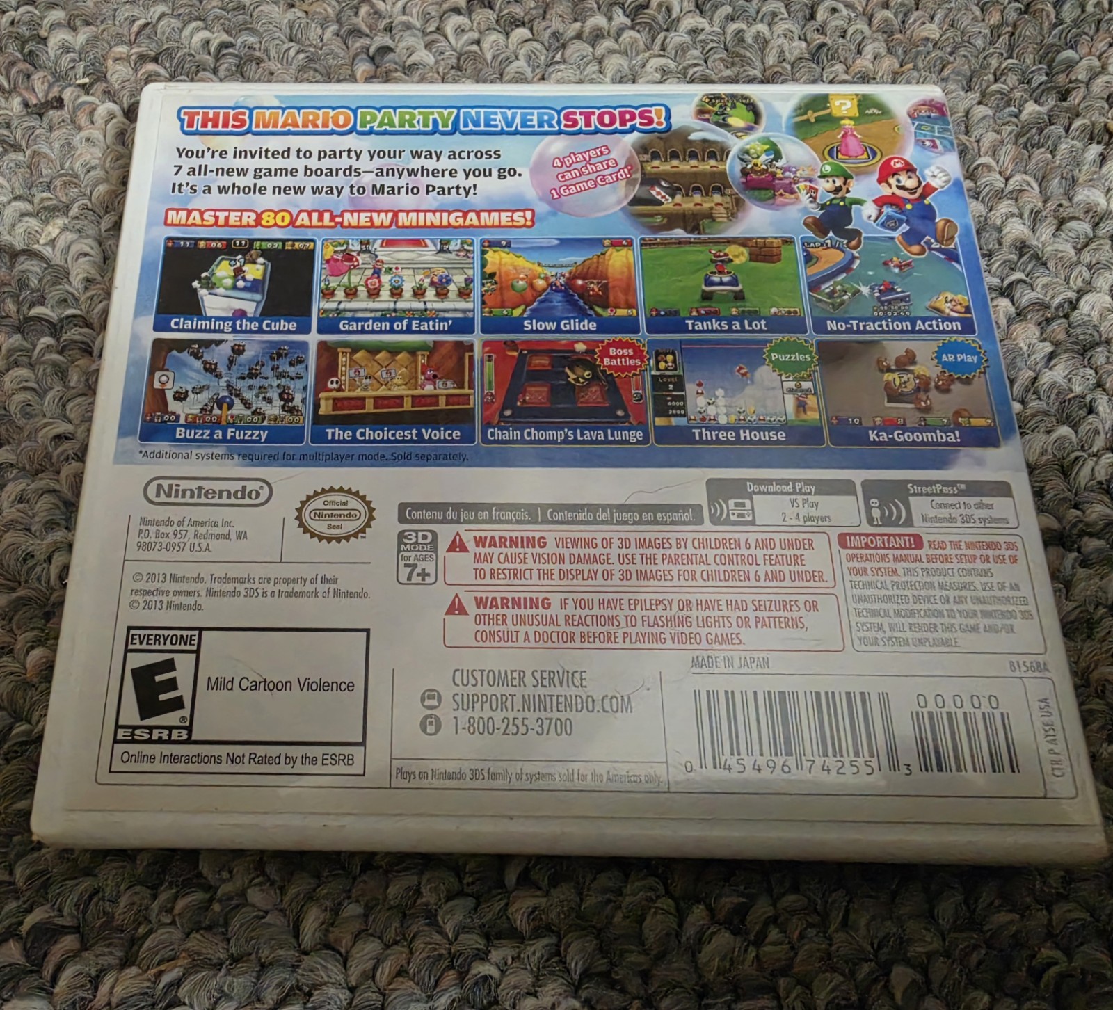 Mario Party Island Tour 3DS Game- Used