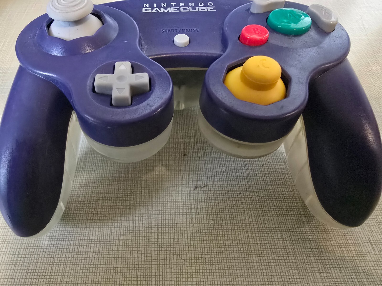Nintendo Gamecube Controller Indigo Purple Clear Back OEM DOL-003 US SELLER