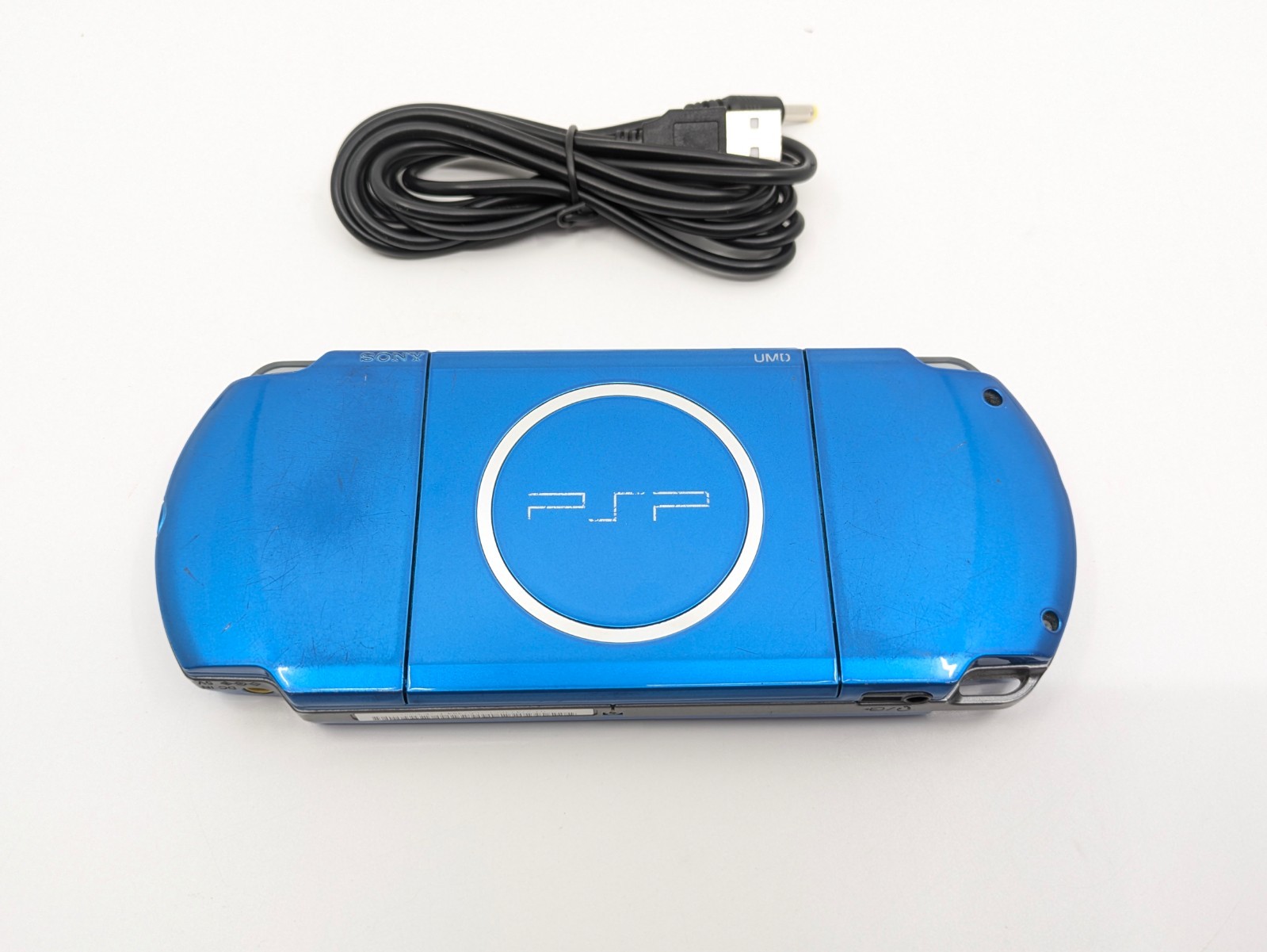 Sony PSP-3000 Vibrant Blue Handheld Console Tested Working New Battery AC JP