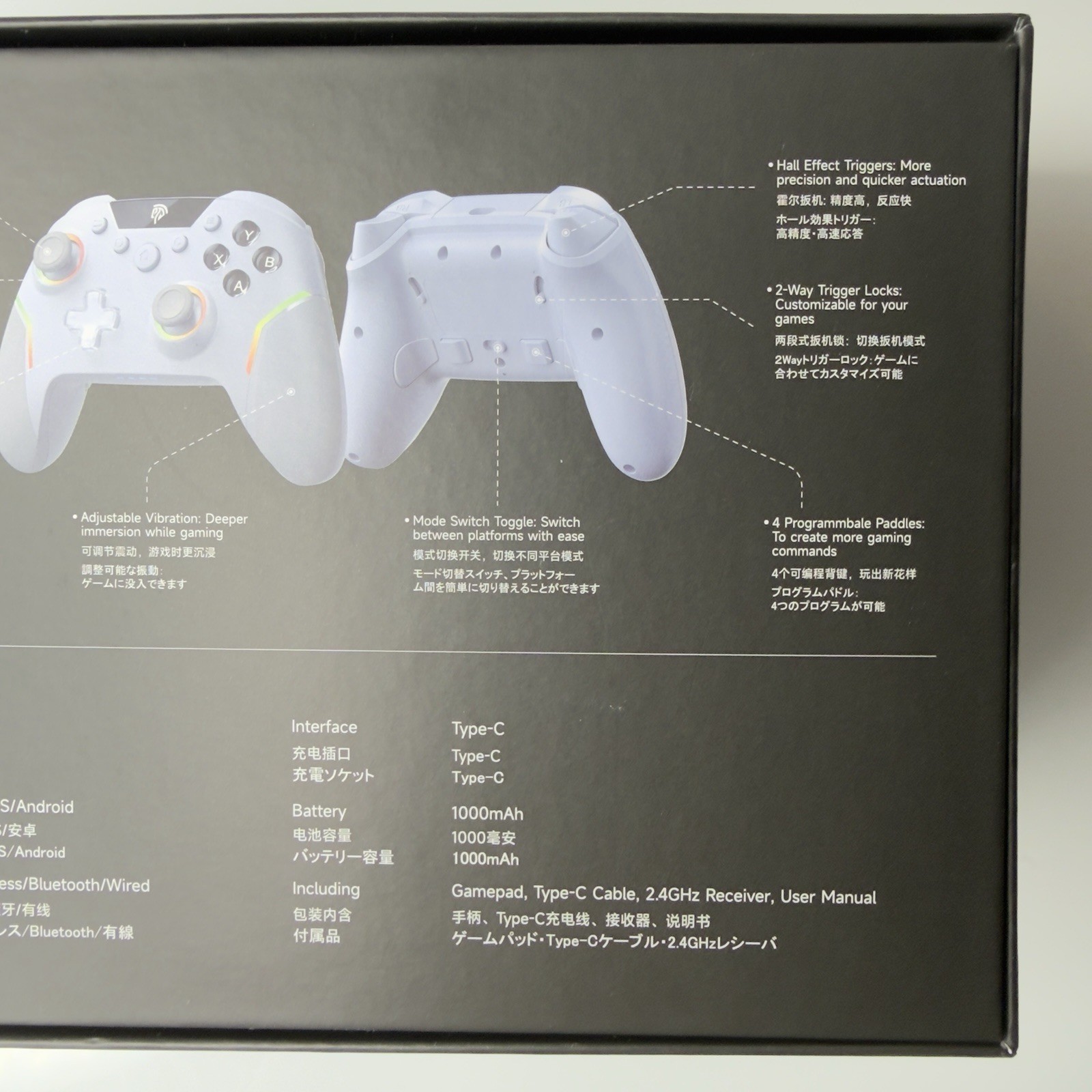 EasySMX X20 Multiplatform White Gaming Controller (Trigger Lock + Hall Effect)