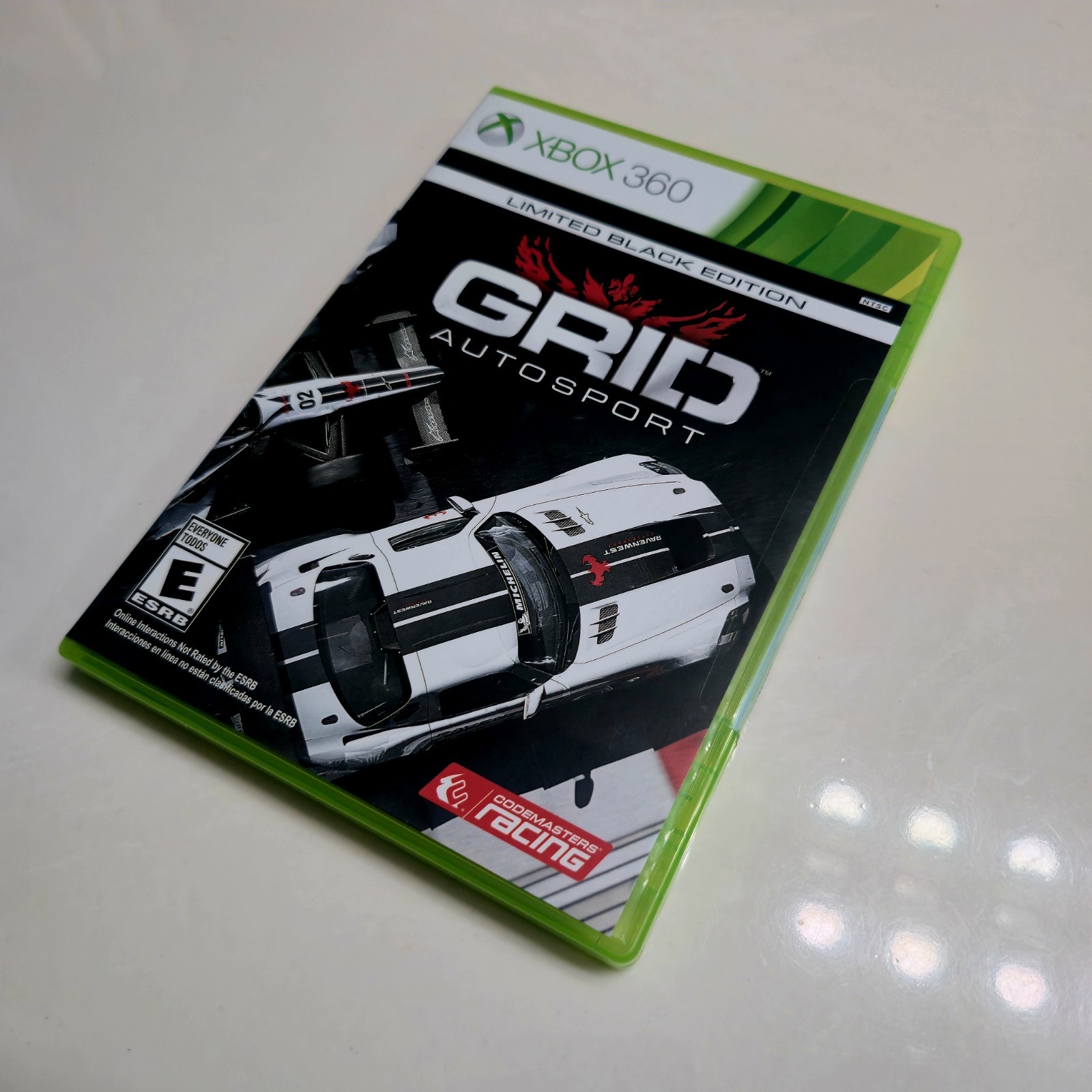GRID Autosport Limited Black Edition Xbox 360 CIB Seal Security Sticker Complete